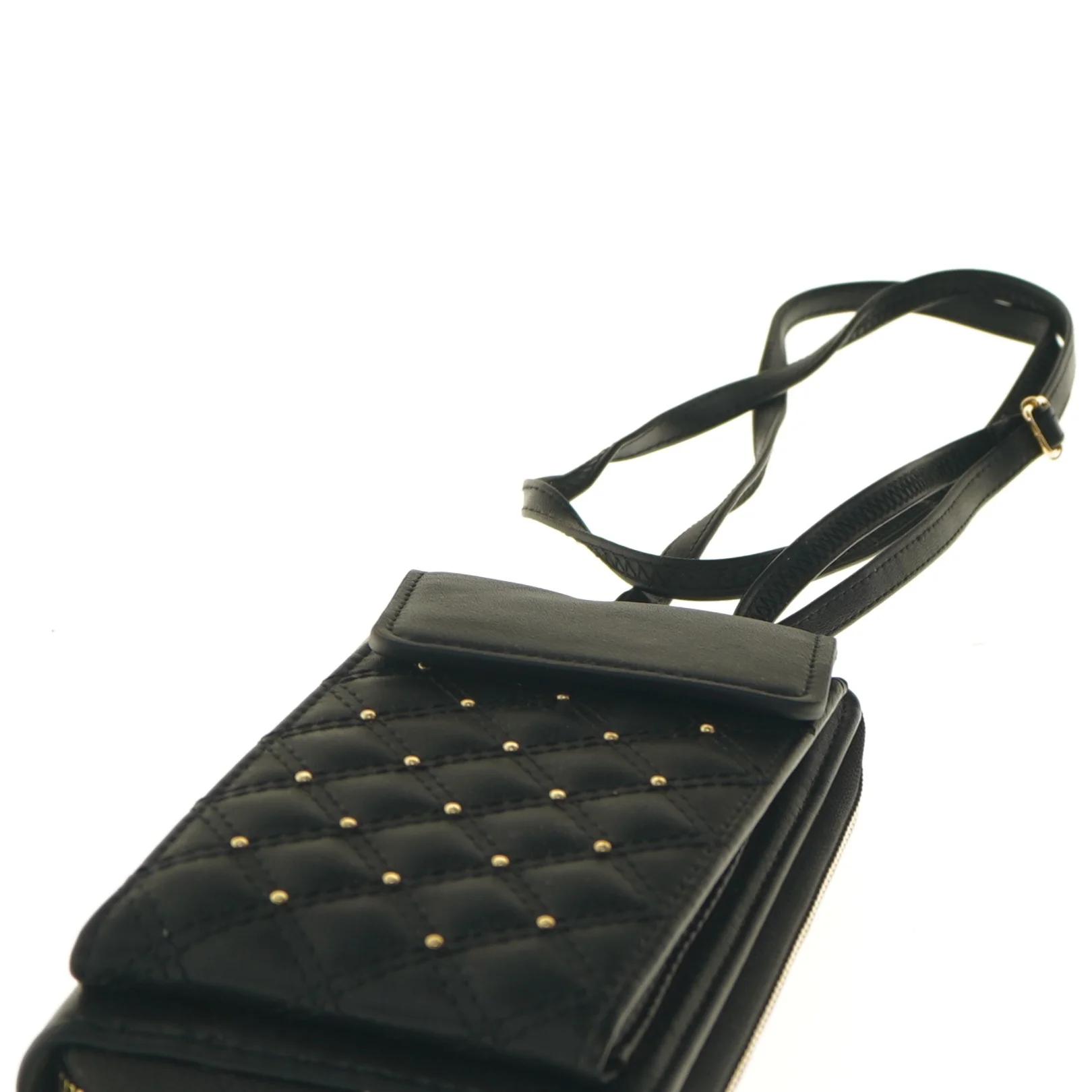 Sort taske med rem (str. 21x12 cm)