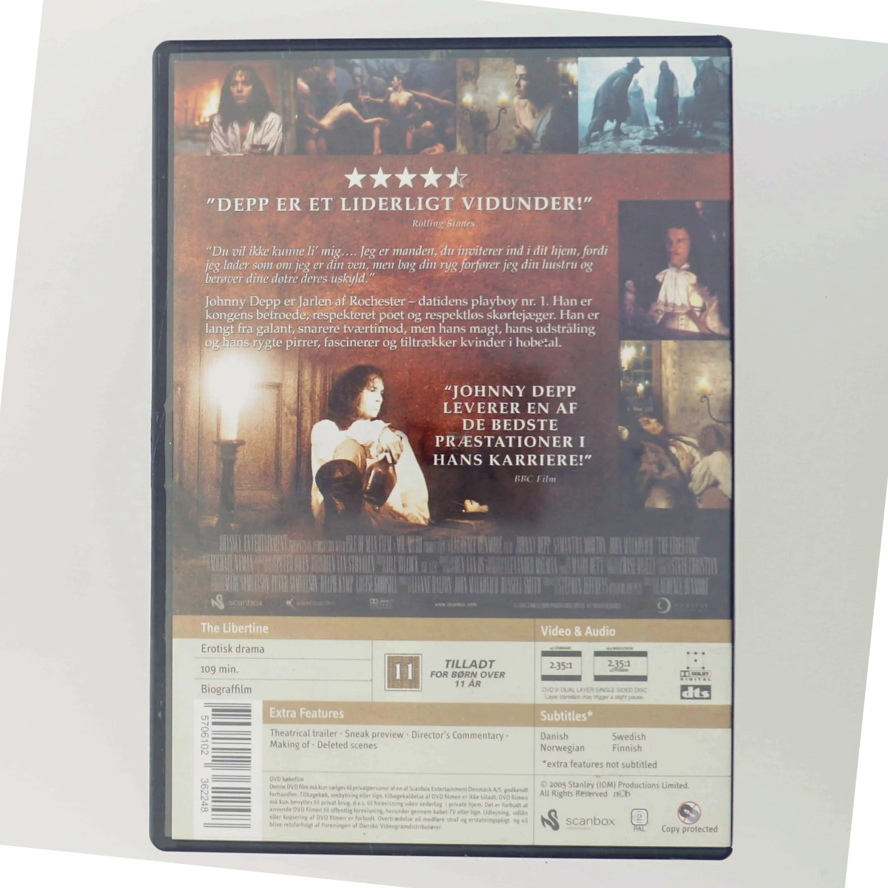 DVD-film 'The Libertine' fra Scanbox