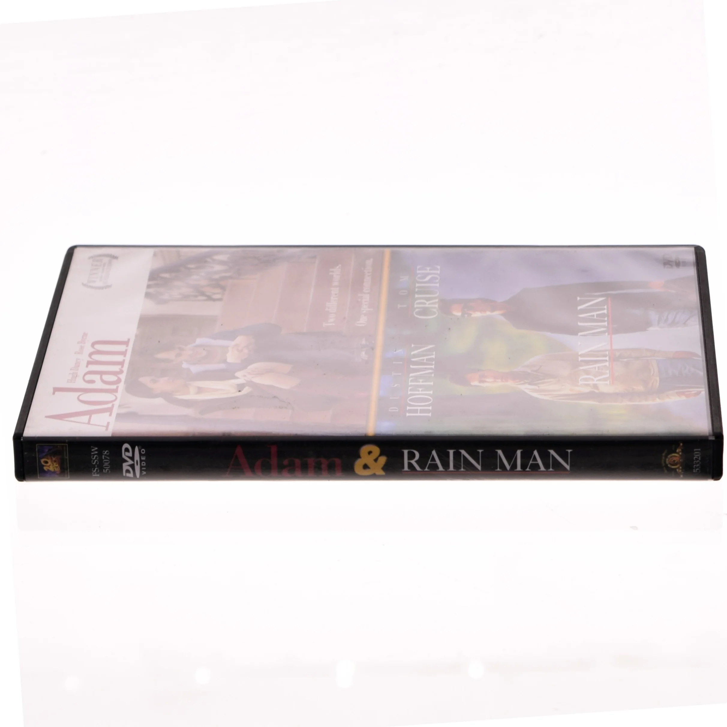 DVD med filmene 'Adam' og 'Rain Man'
