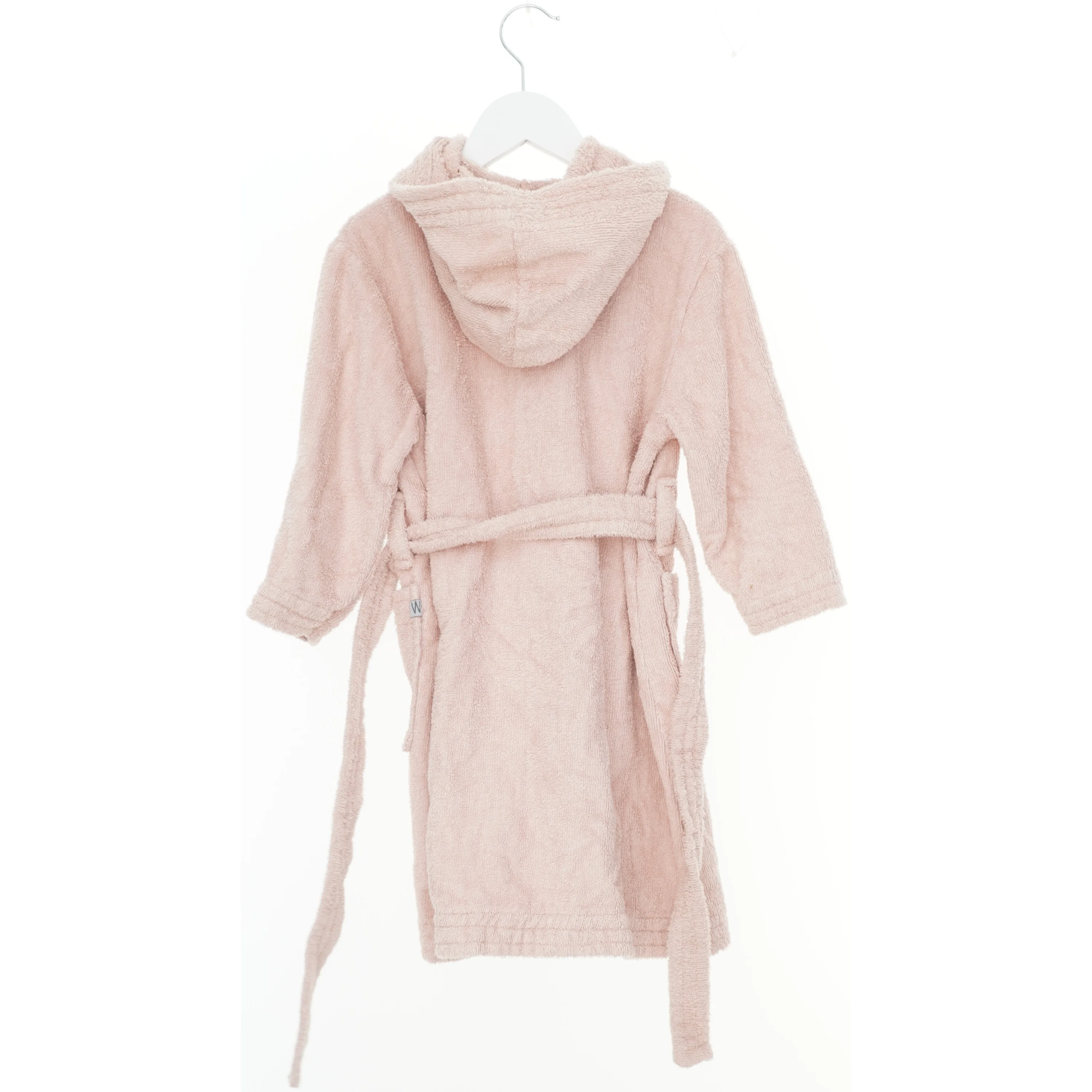 Lyserød badekåbe med hætte fra Wheat (str. 104)