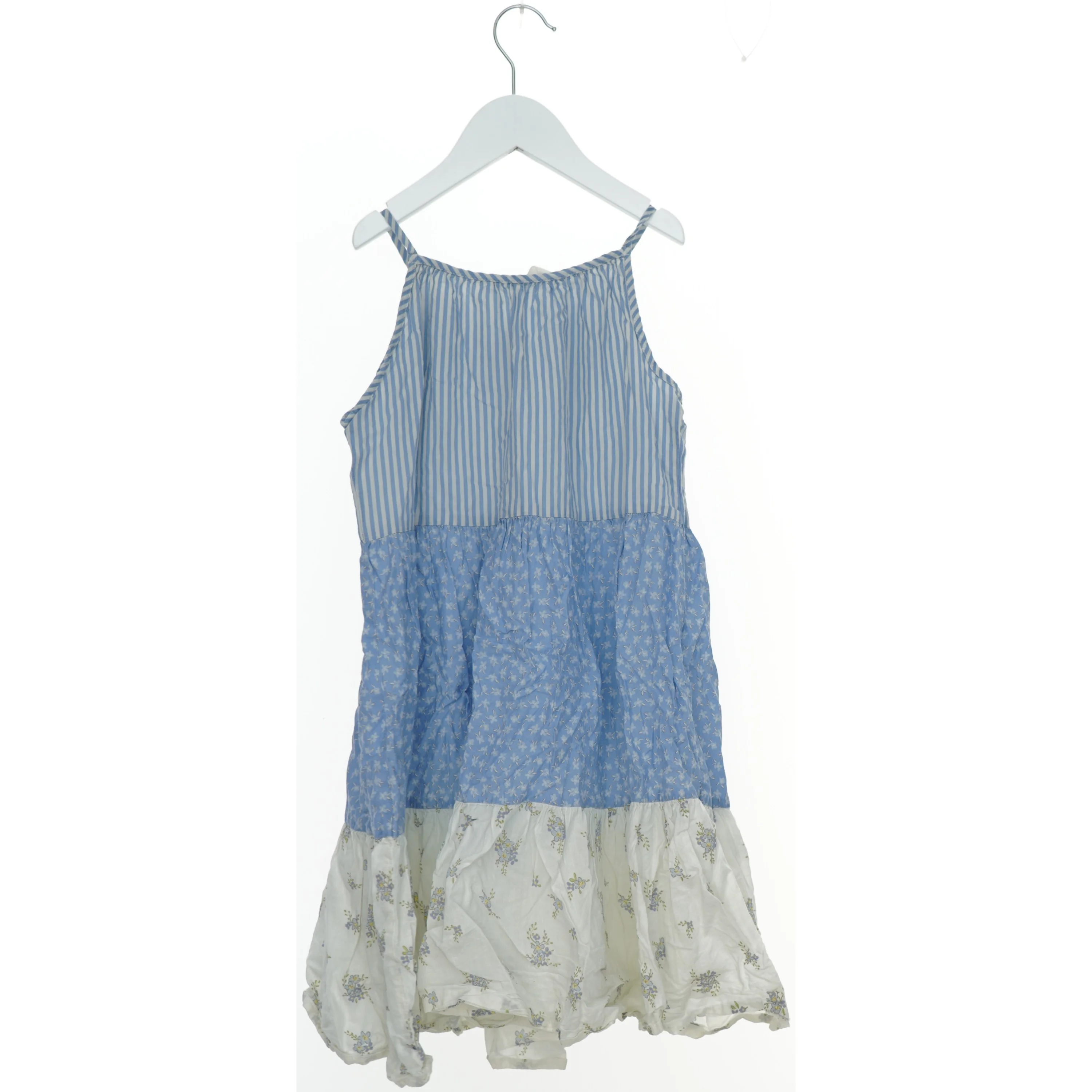 Sommerkjole med striber og blomsterprint fra H&M (str. 122)