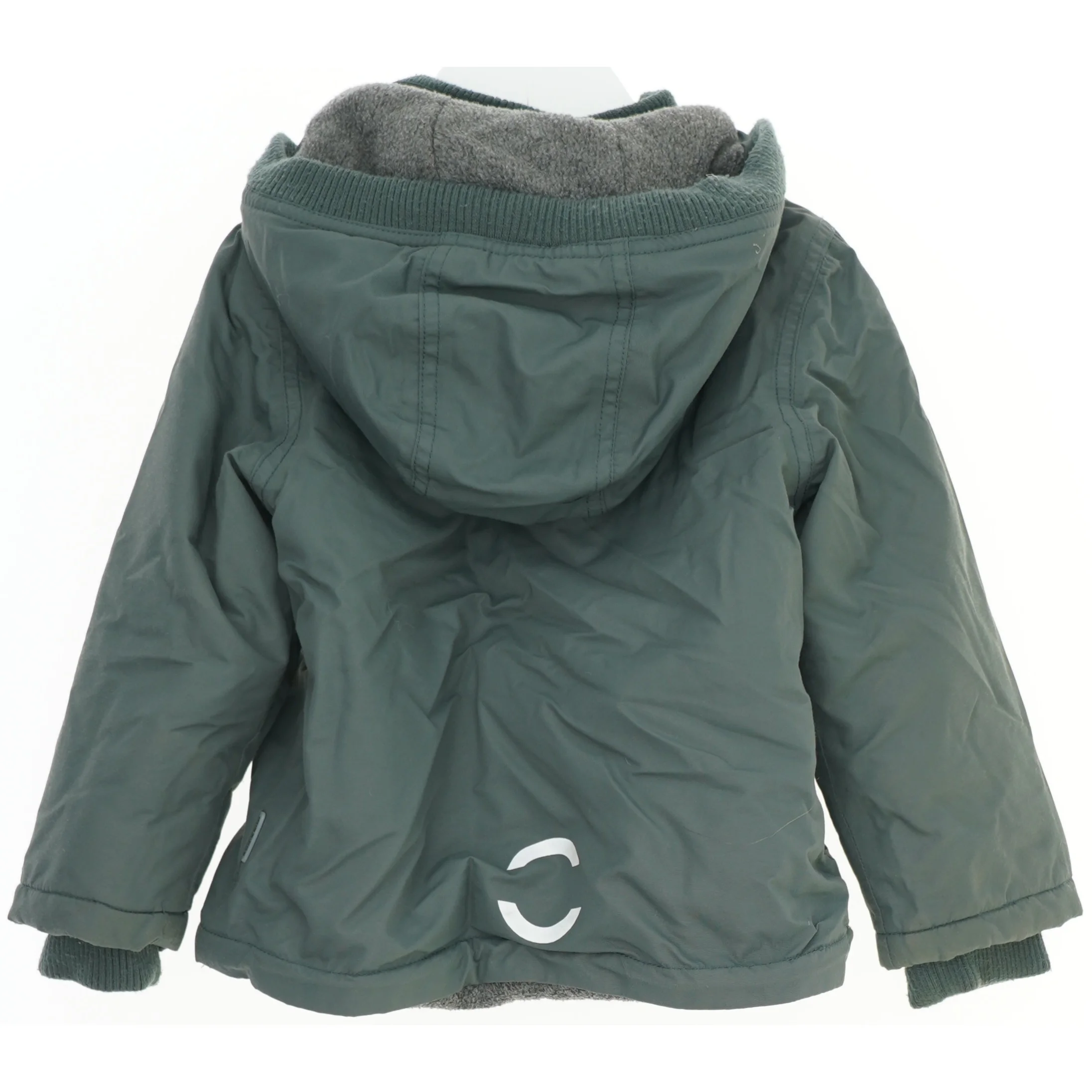 Børne vinterjakke med hætte fra Mikk-line (str. 92)