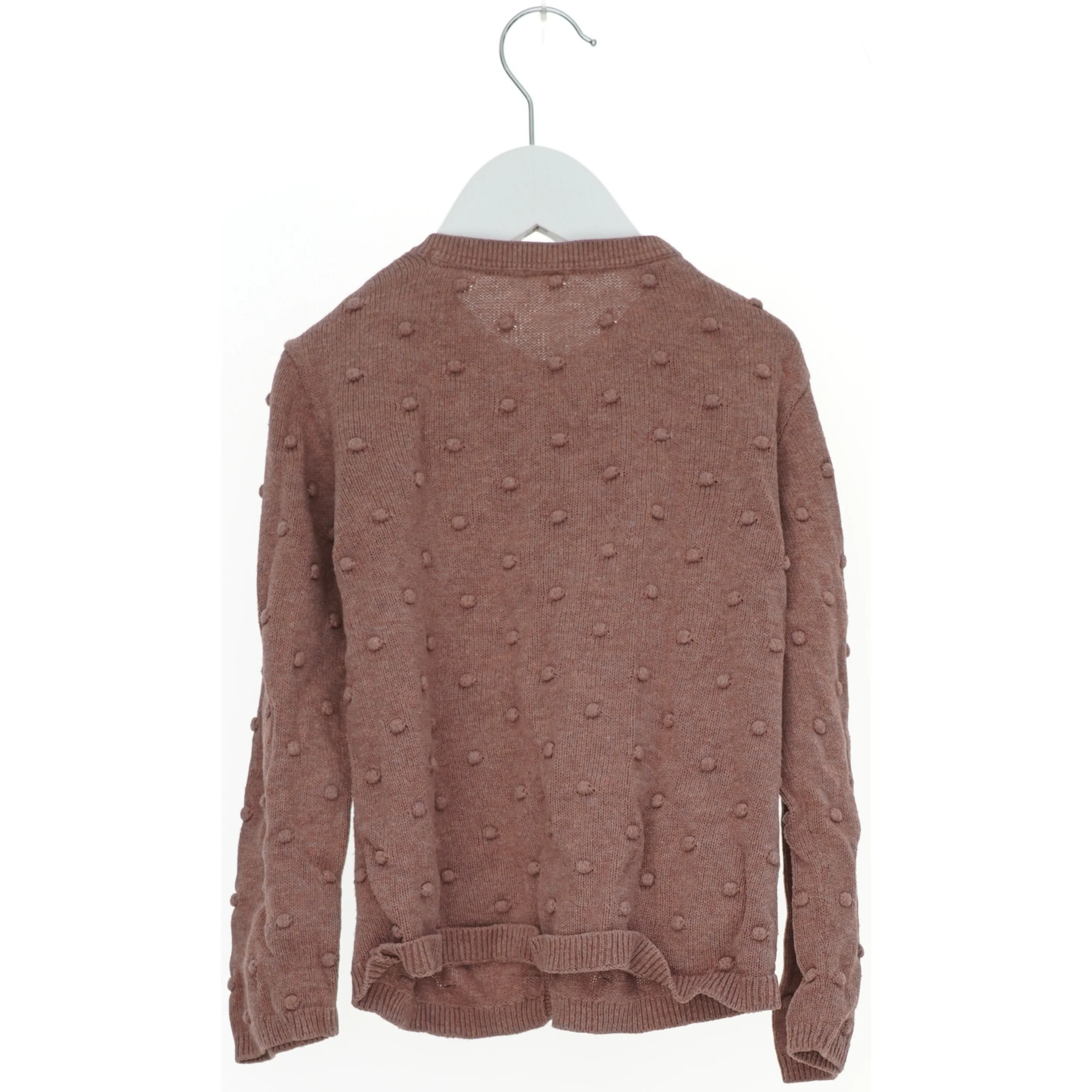 Brun cardigan med knapper fra H&M (str. 104)