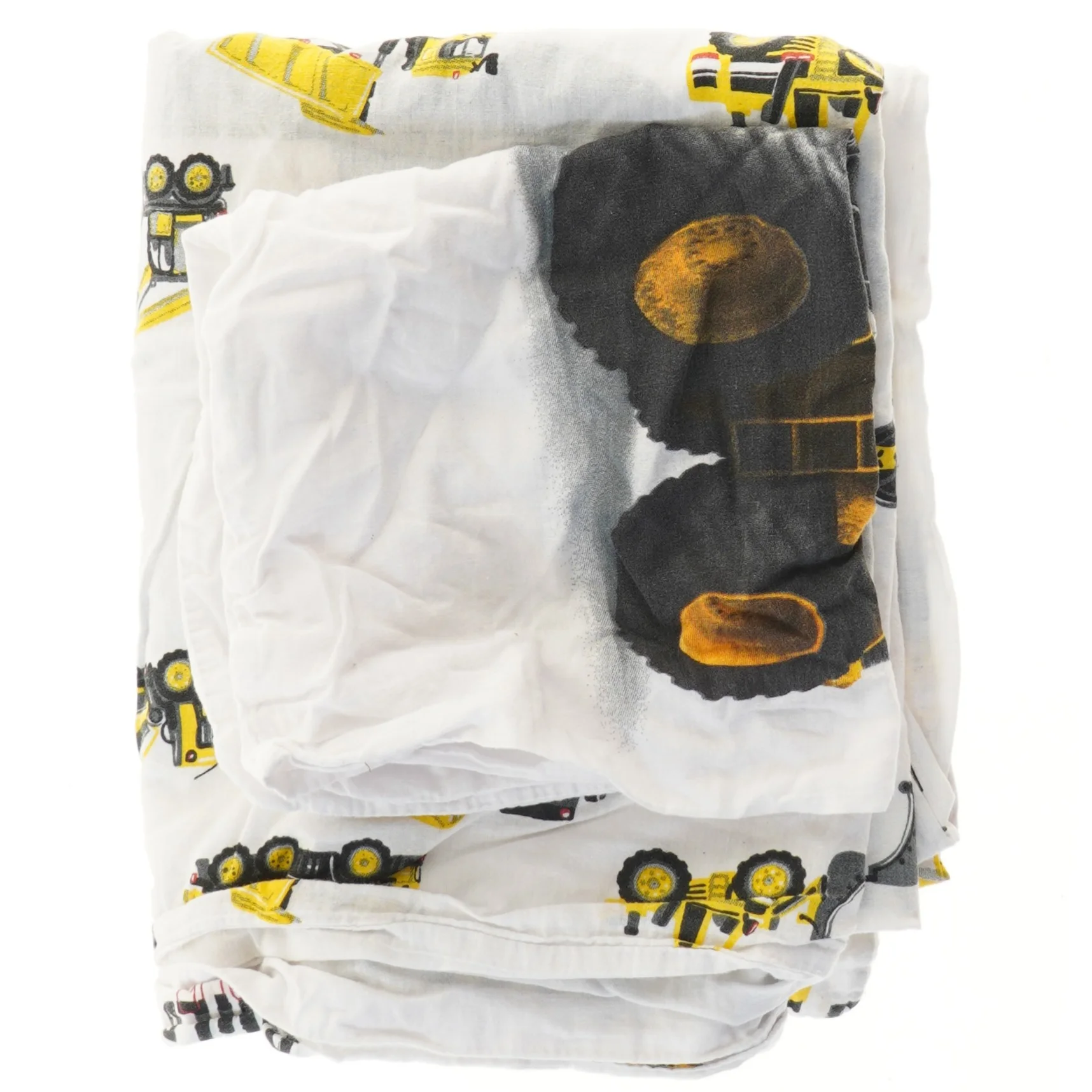 Børnesengetøj med gravemaskiner (str. pude 43x40, dyne 92x120 cm)