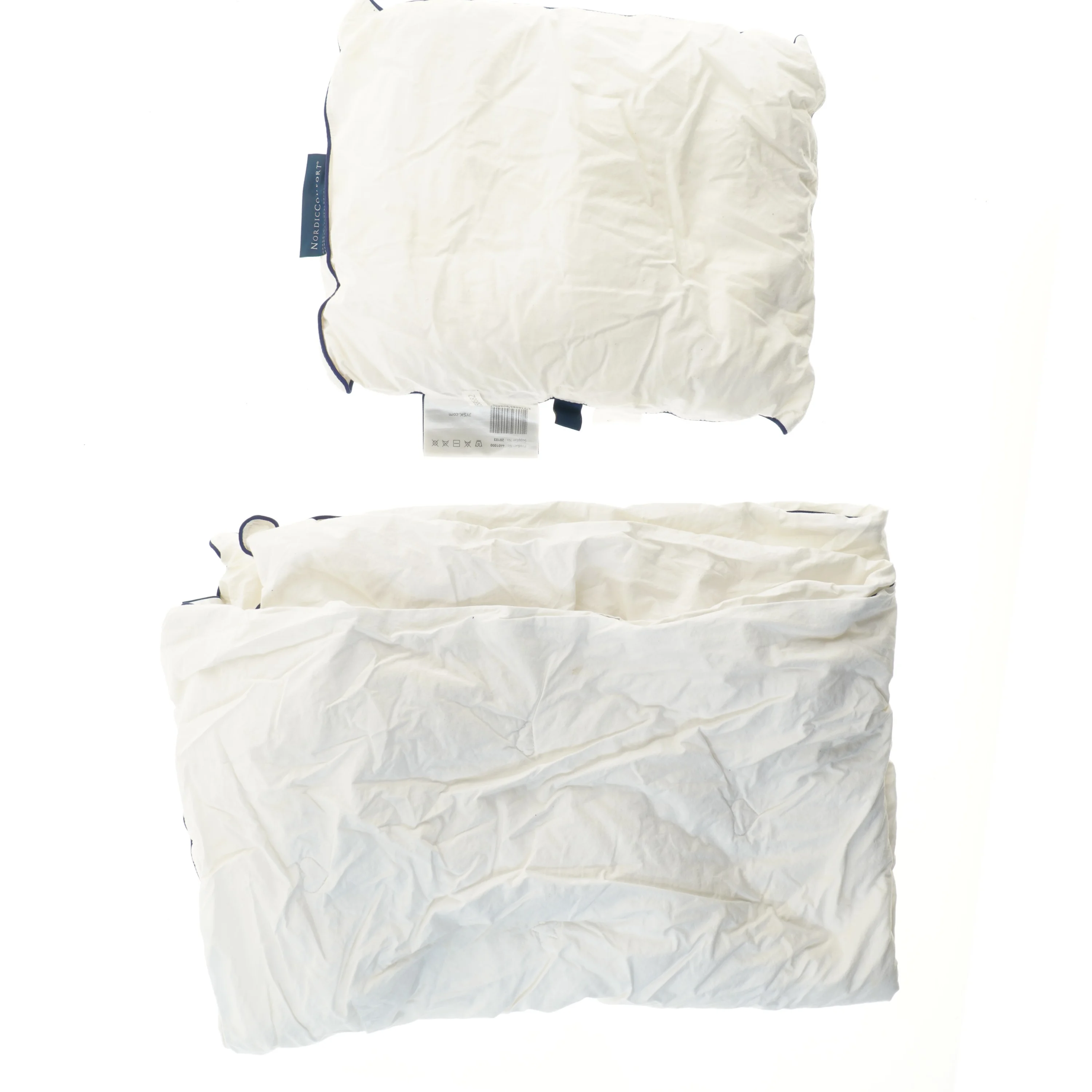 Sengesæt med pude og dyne fra Nordico comfort (str. 40x45 & 140x100 cm)