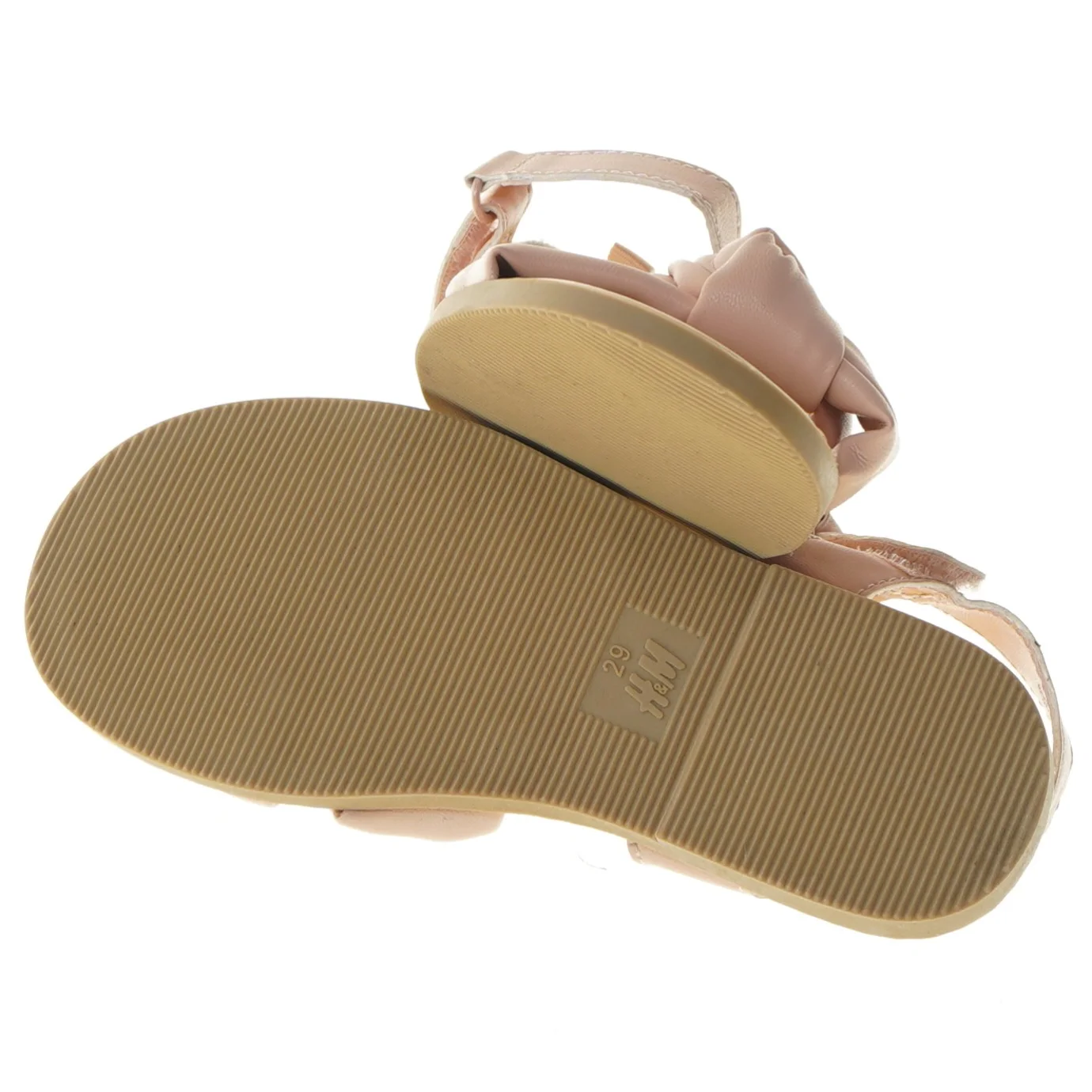 Lyserøde børnesandaler med knude fra H&M (str. 29 )