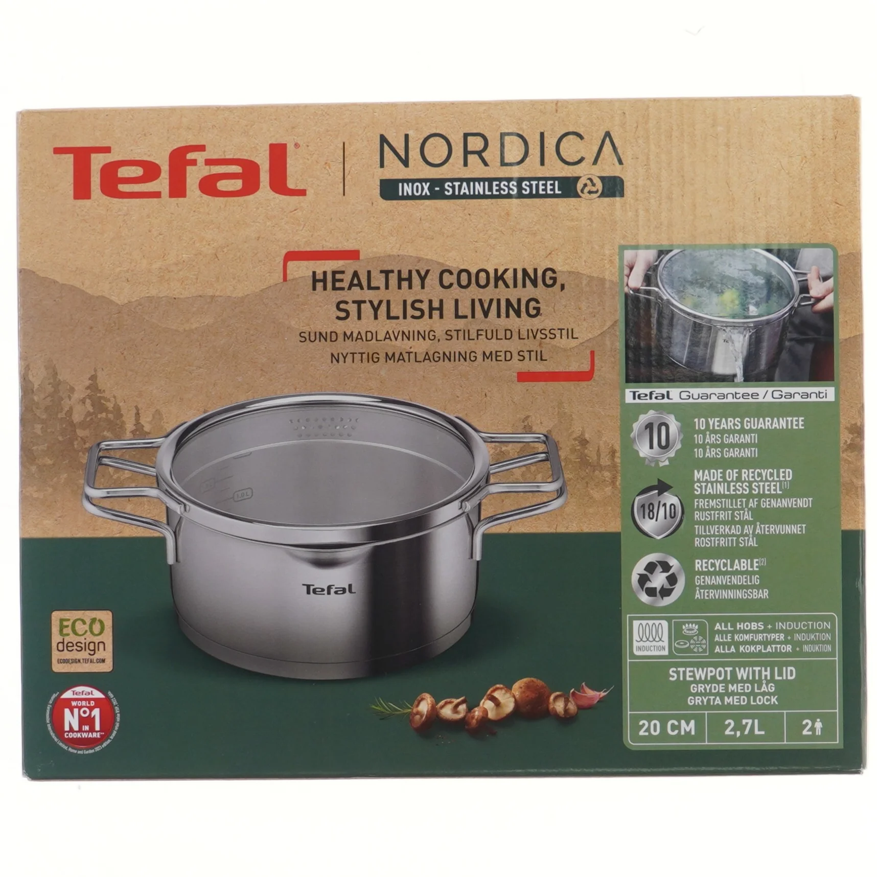 Tefal Nordica Gryde Ø 20 cm fra Tefal (str. Ø 20 cm)