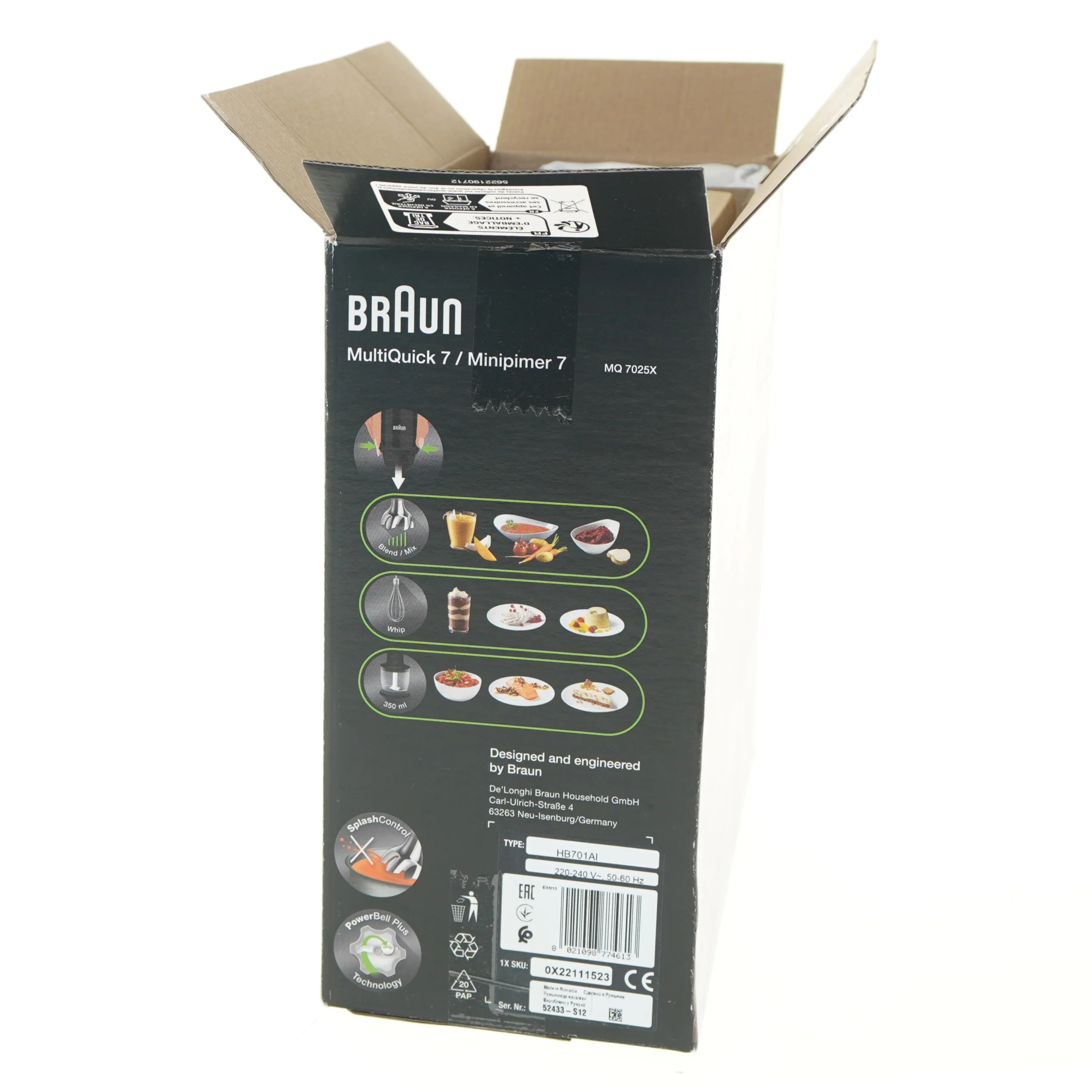 Braun MultiQuick 7 stavblender fra Braun (str. 27x25 cm)