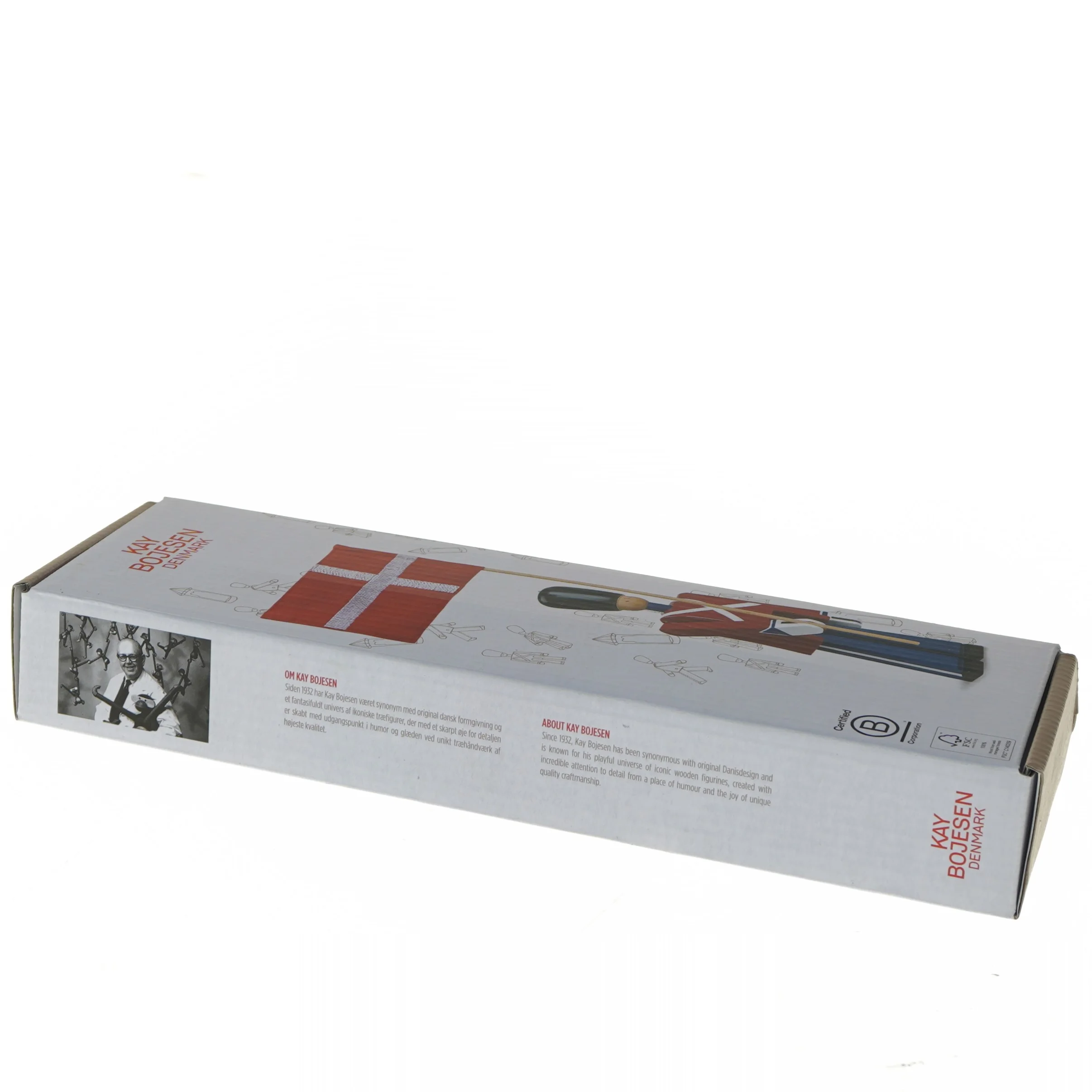 Kay Bojesen garder med dannebrogsflag fra Kay Bojesen (str. 22 cm)