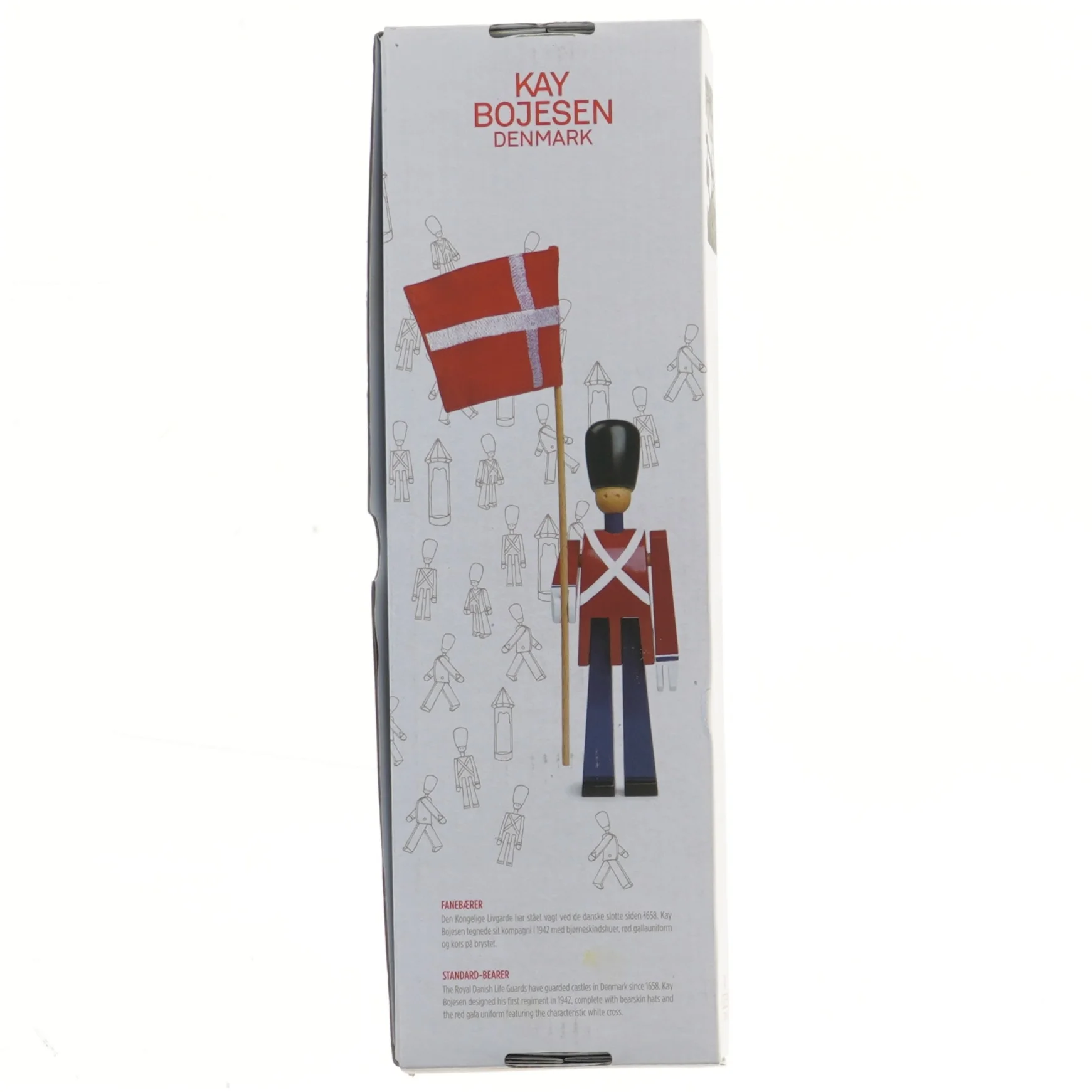 Kay Bojesen garder med dannebrogsflag fra Kay Bojesen (str. 22 cm)