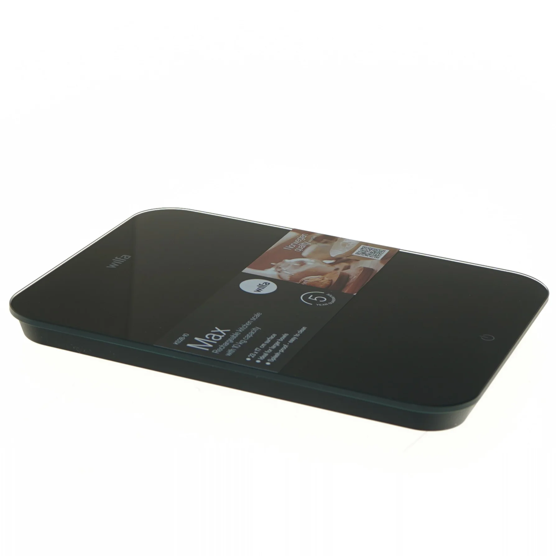 Genopladelig køkkenvægt fra Wilfa (str. 23x17 cm)