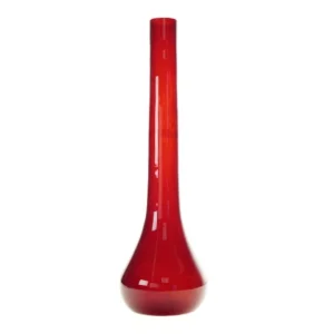 Vase i rødt glas