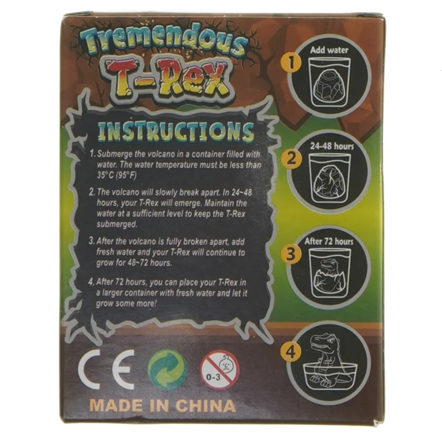 Tremendous T-Rex legetøjssæt (str. 10,5x8,5 cm)