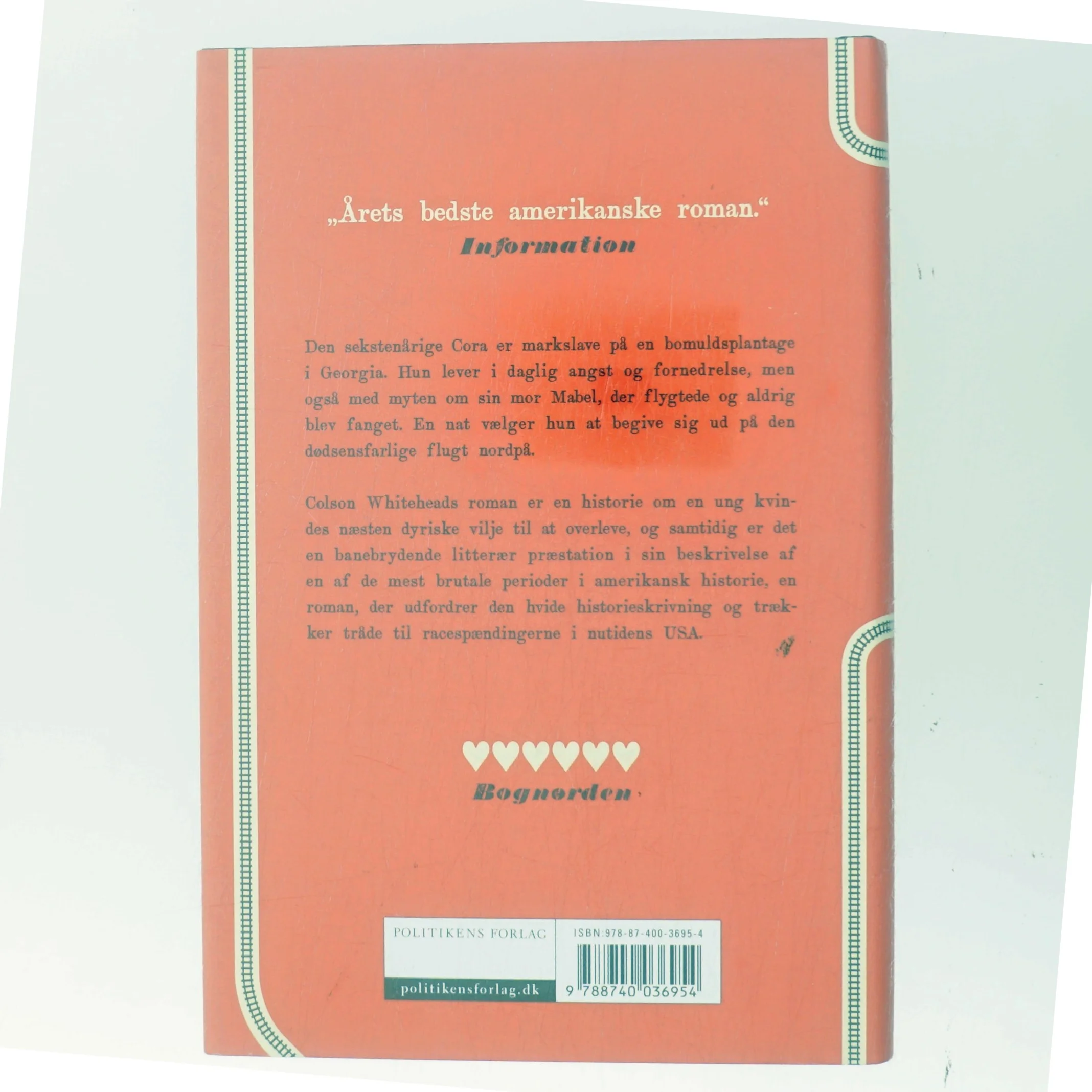 Den underjordiske jernbane af Colson Whitehead (Bog)