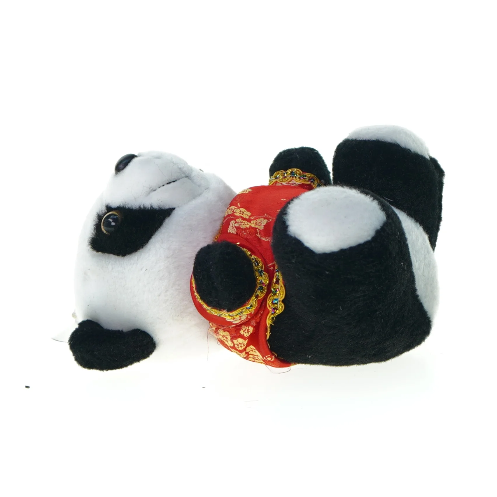 Panda i kinesisk tøj med sugekop (str. 17 cm)