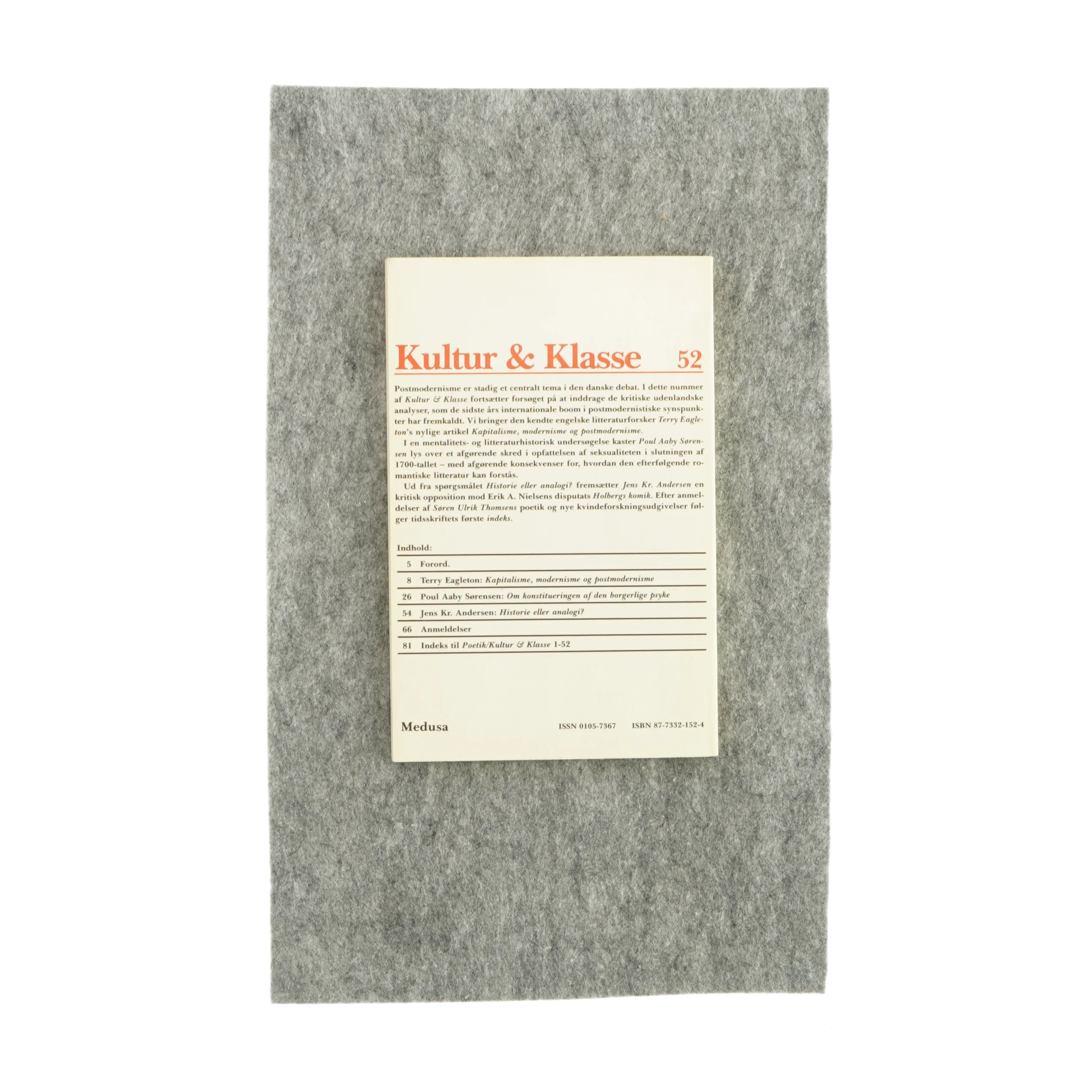 Kultur og klasse 52 (Bog)