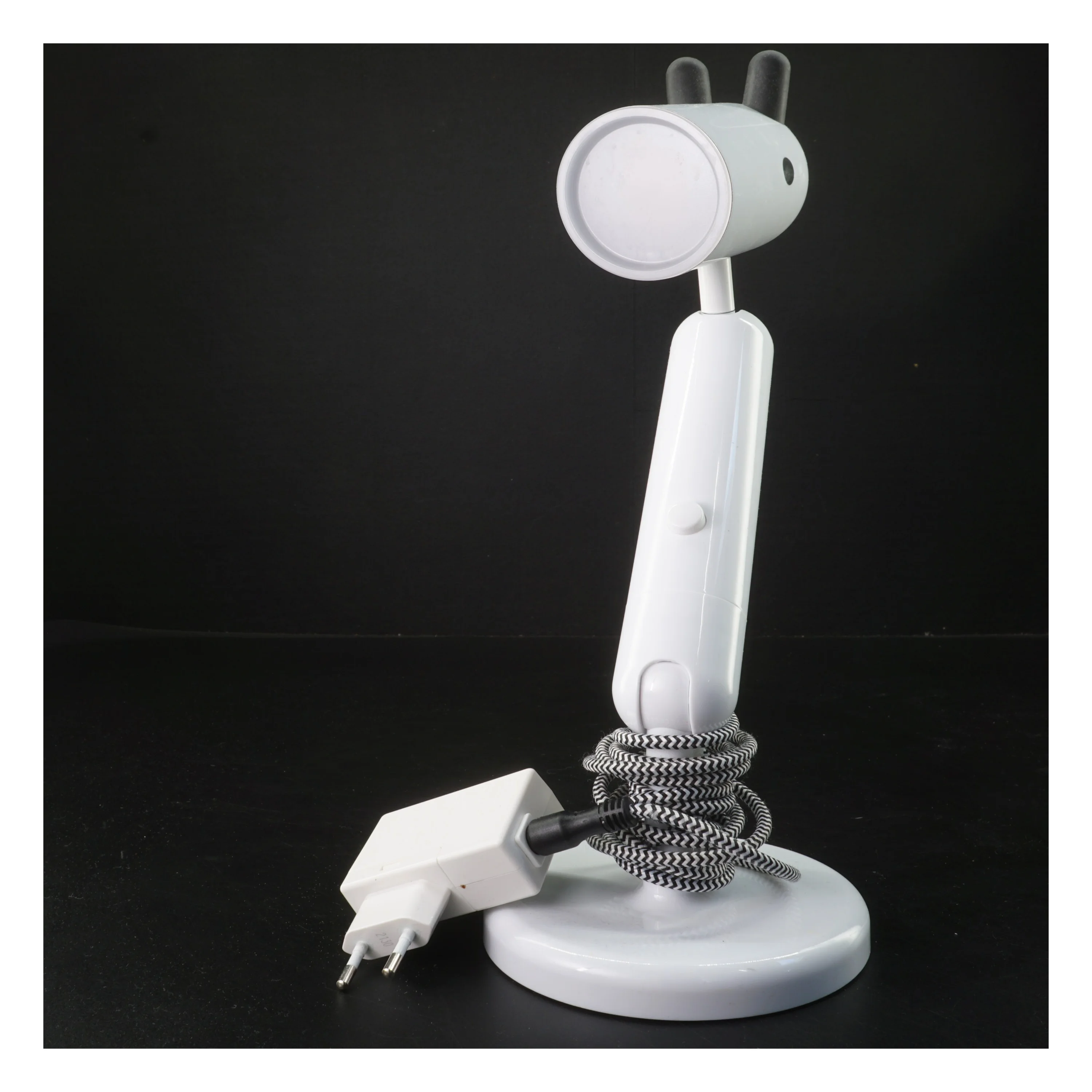 Hvid bordlampe (str. 39 cm)