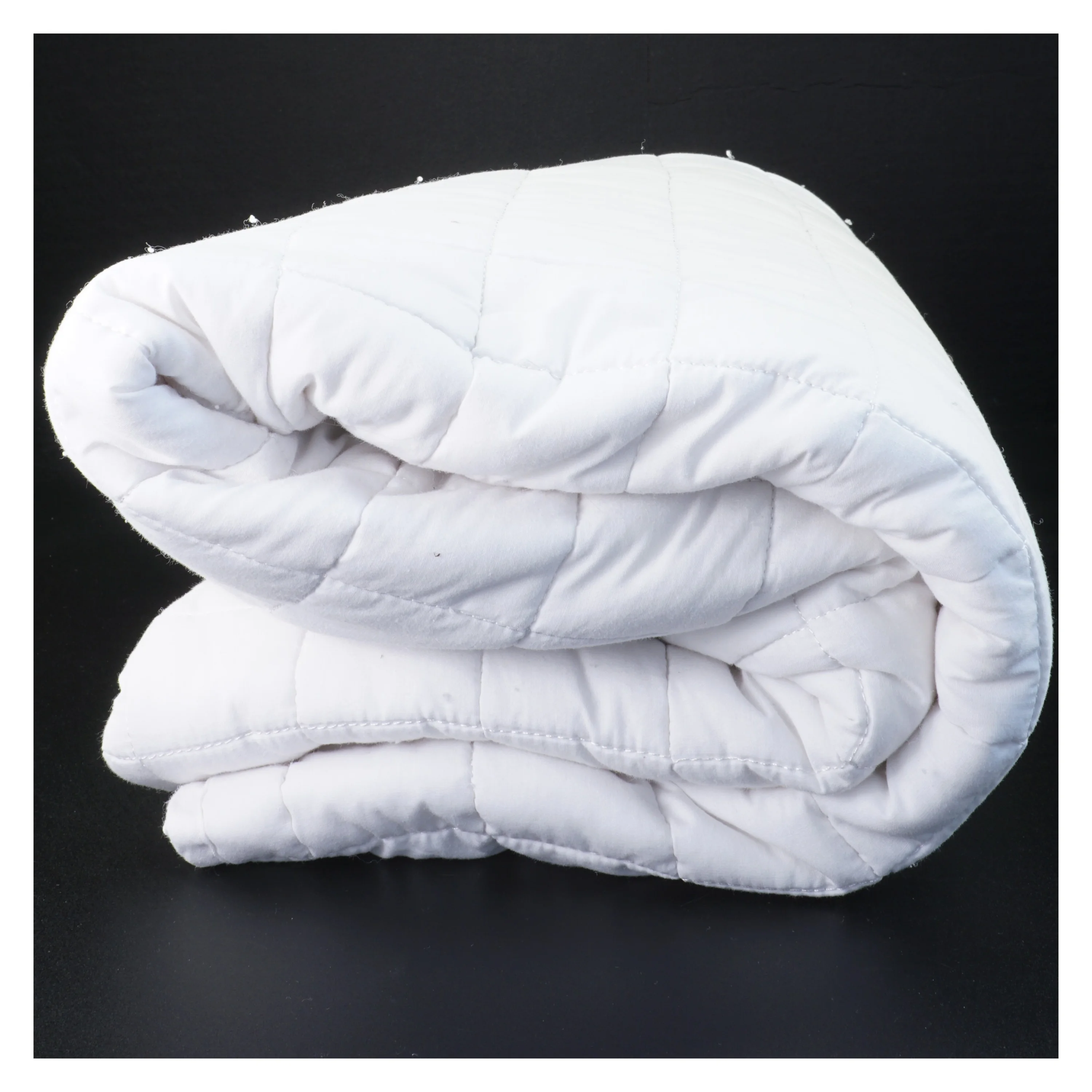 Hvid quiltet topmadras/-lagen fra Dreamzone (str. 90 x 200 cm)