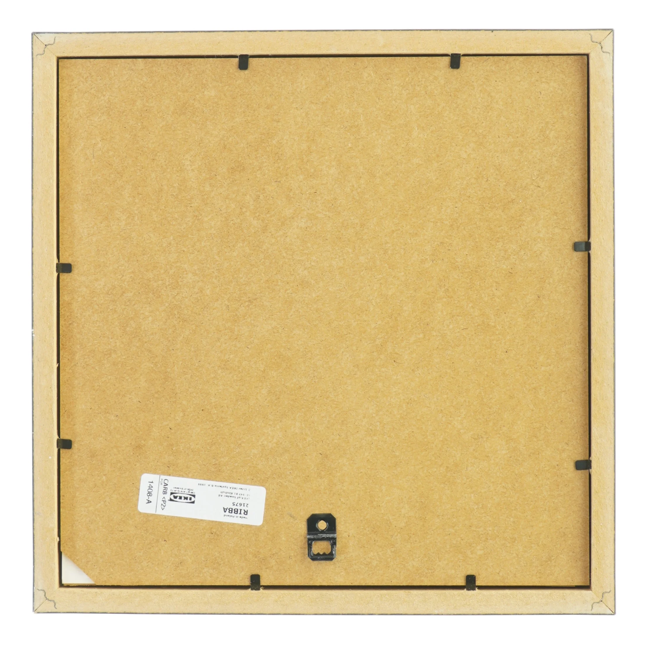 Abstrakte malerier i sorte rammer fra IKEA (str. 25x25 cm)