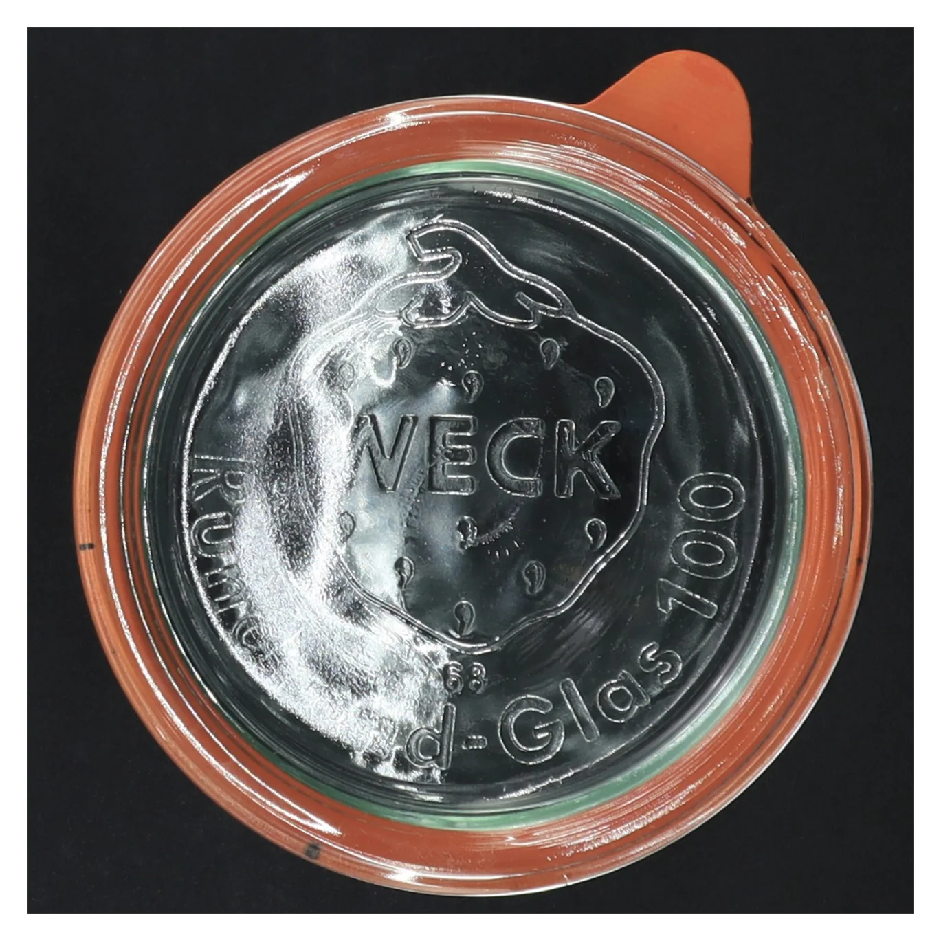 Weck glaskrukke med gummiring og glaslåg fra Weck (str. 15 x ø 10,5 cm)