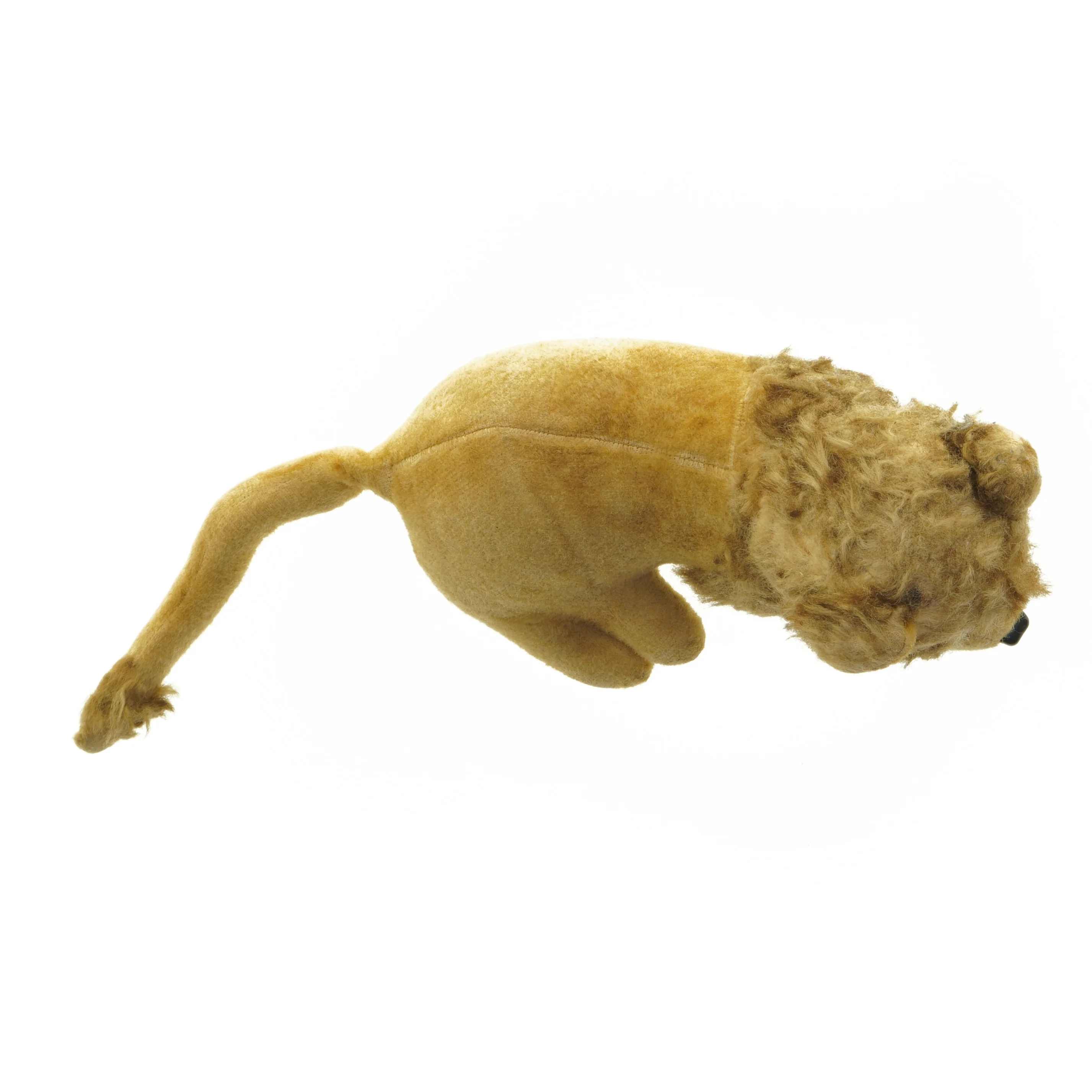 Vintage tøjdyr løve (str. 25 x 13 x 14 cm)