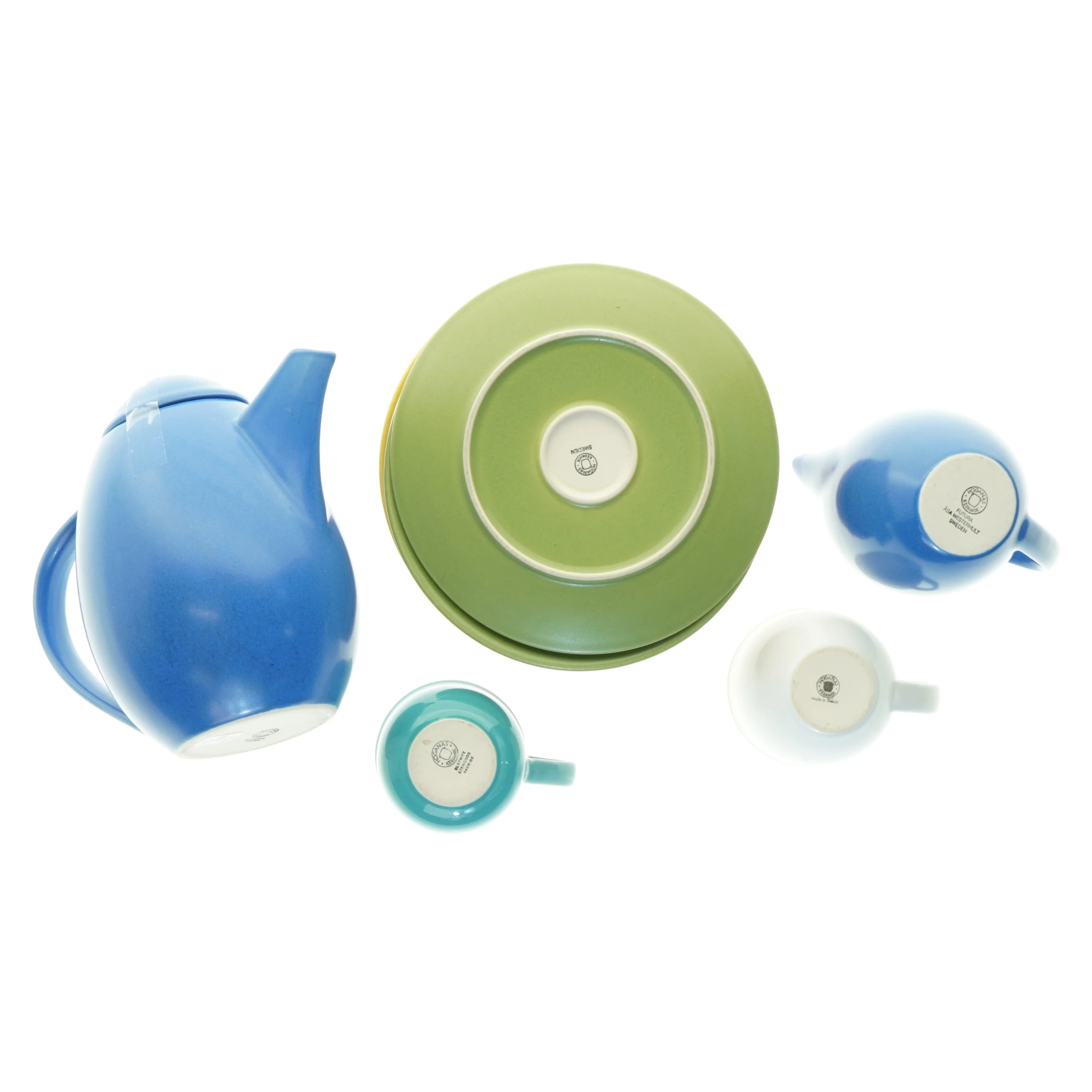 STENTØJ te kaffensæt fra Höganas (str. Tallerken 20 cm kop 9 cm kanon 13 og 21 cm)