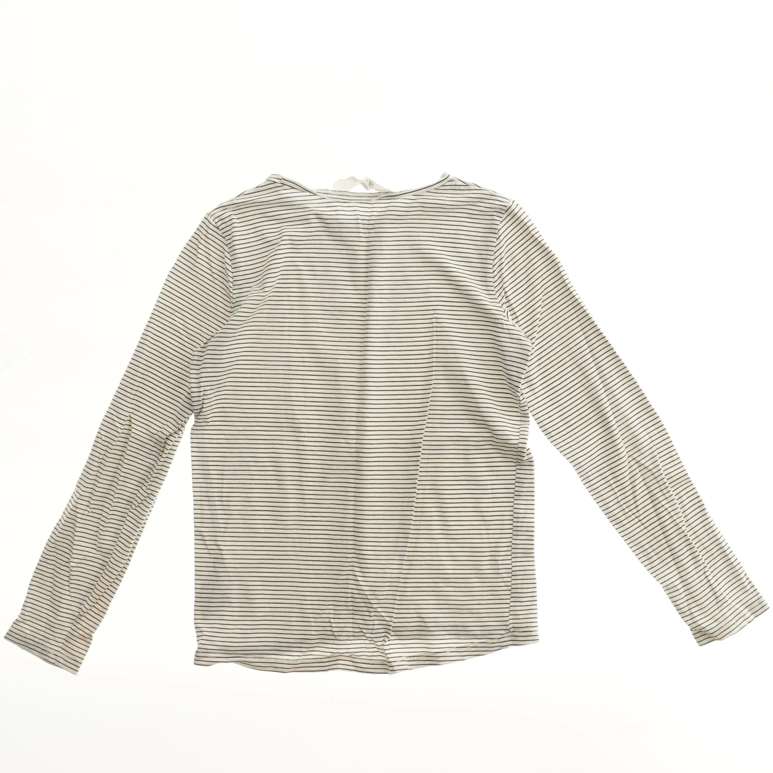 Langærmet bluse med striber fra H&M (str. 134)