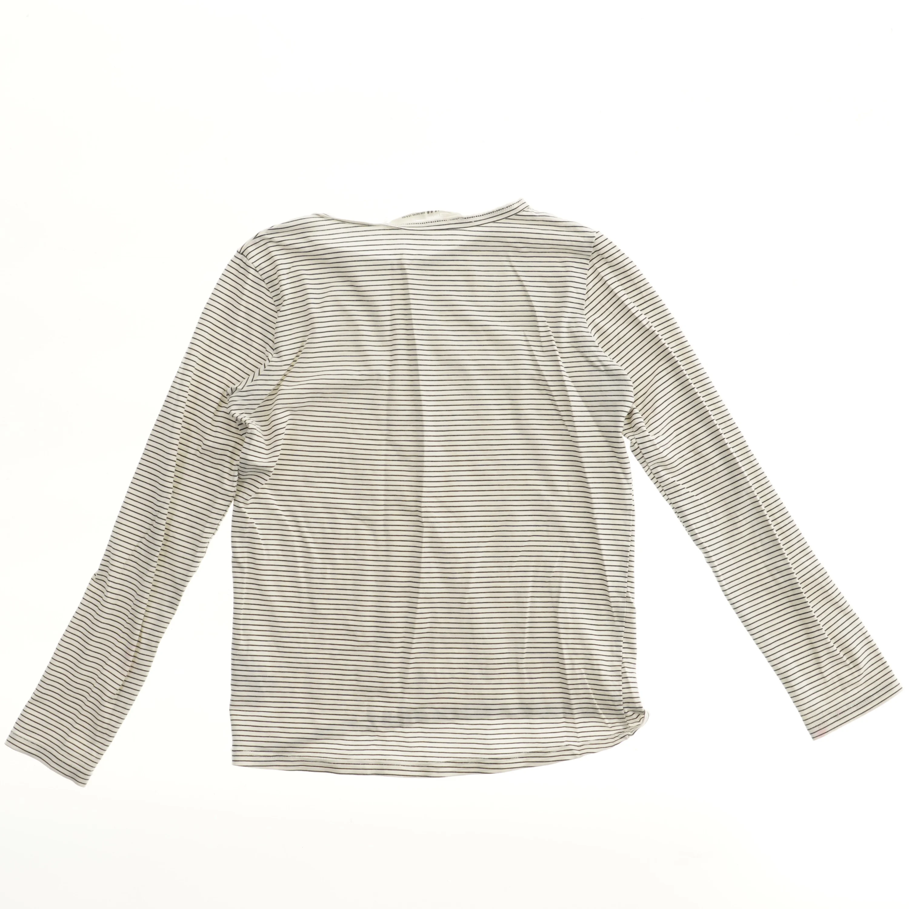 Langærmet stribet bluse fra H&M (str. 134)