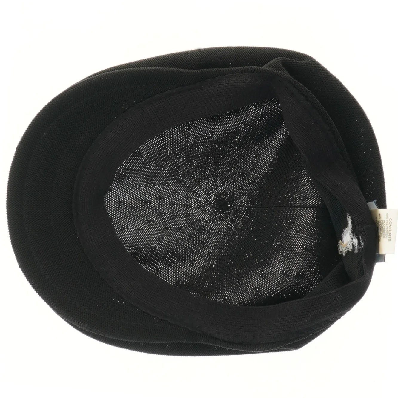Round sort hat fra Kangol (str. Ø 21 cm)