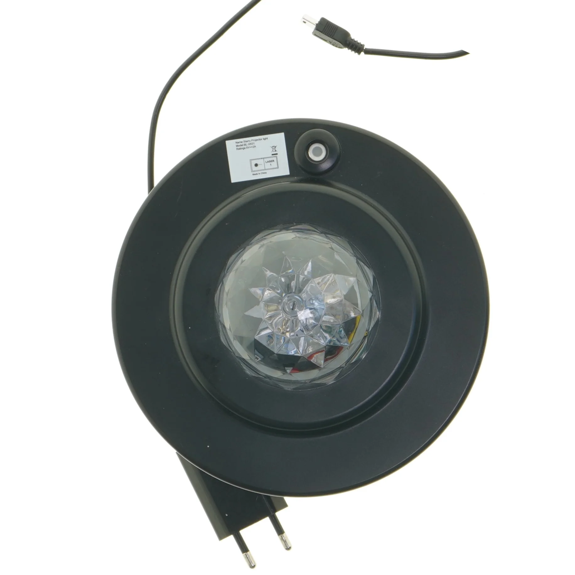 LED Krystal Kugle Diskolys (str. 17 cm)