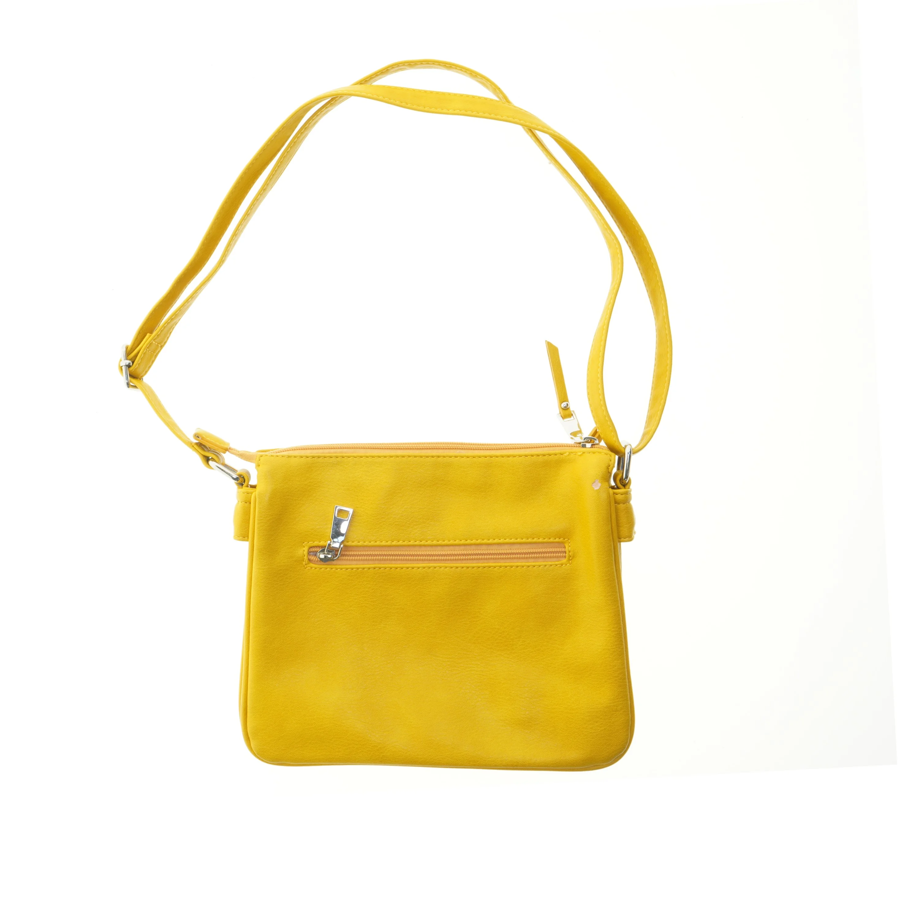 Gul skuldertaske (str. 27,5x22,5 cm)