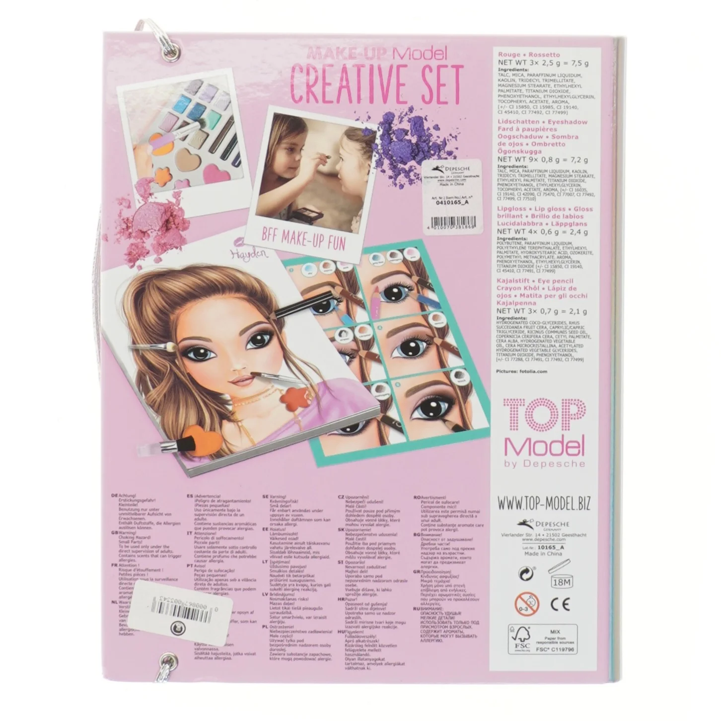 Top Model Make Up Studio bog fra Top Model (str. 21x26 cm)