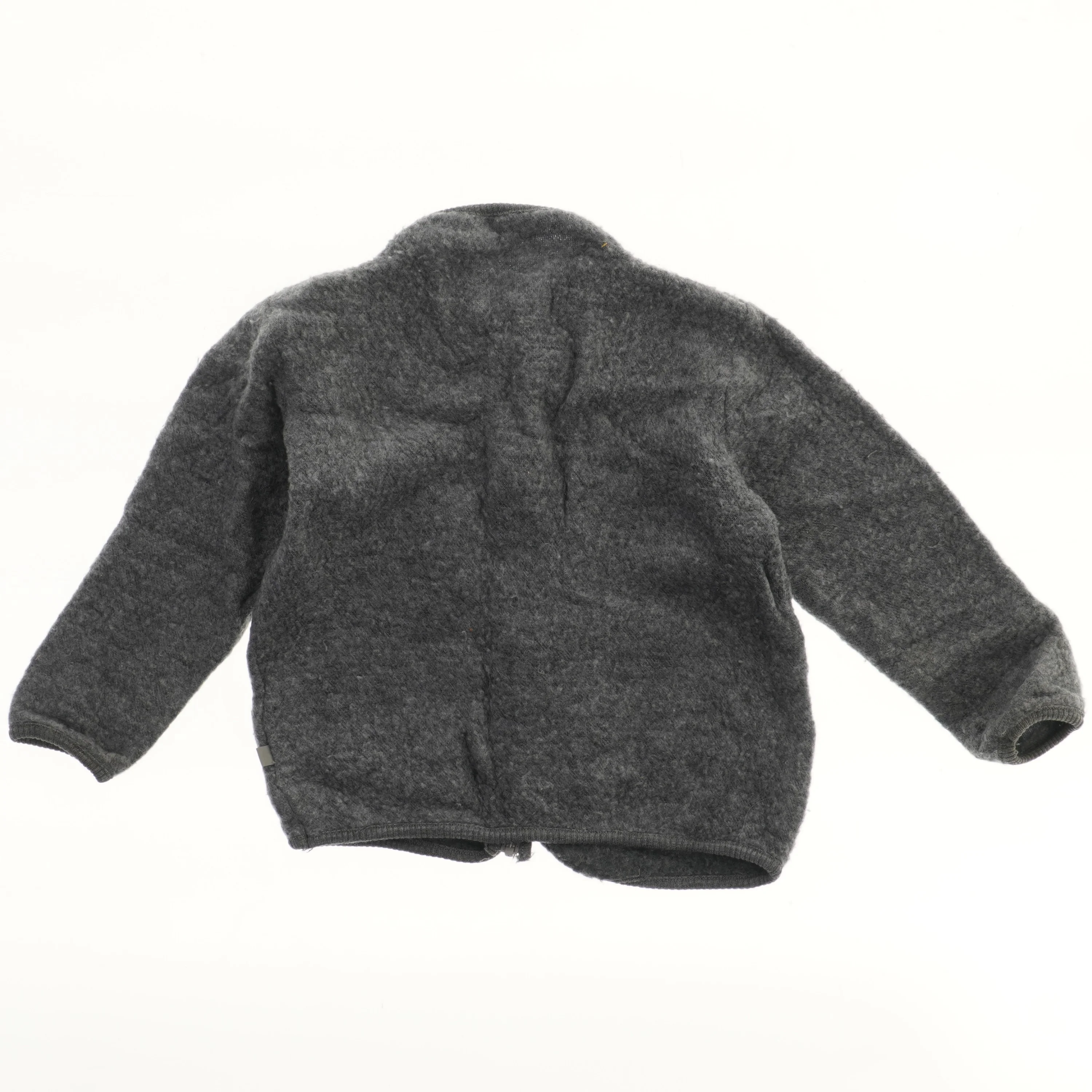 Grå uldjakke (str. 98)