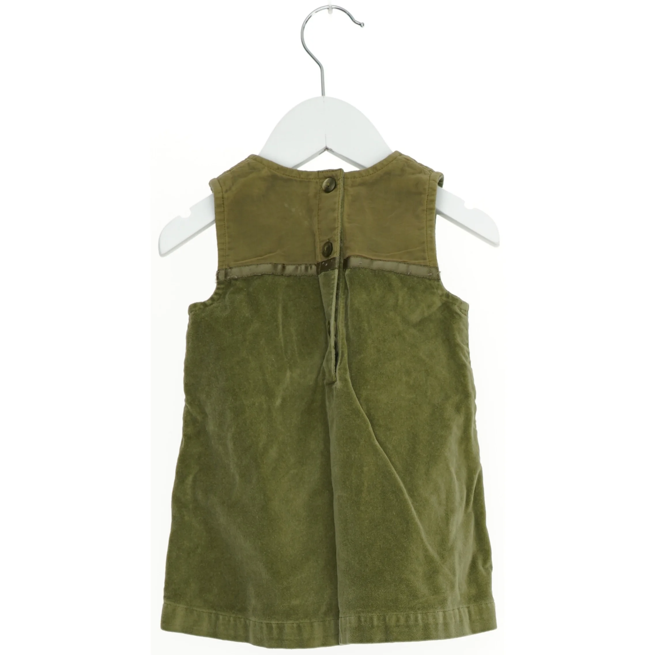 Grøn kjole med broderet detaljer fra H&M (str. 68)