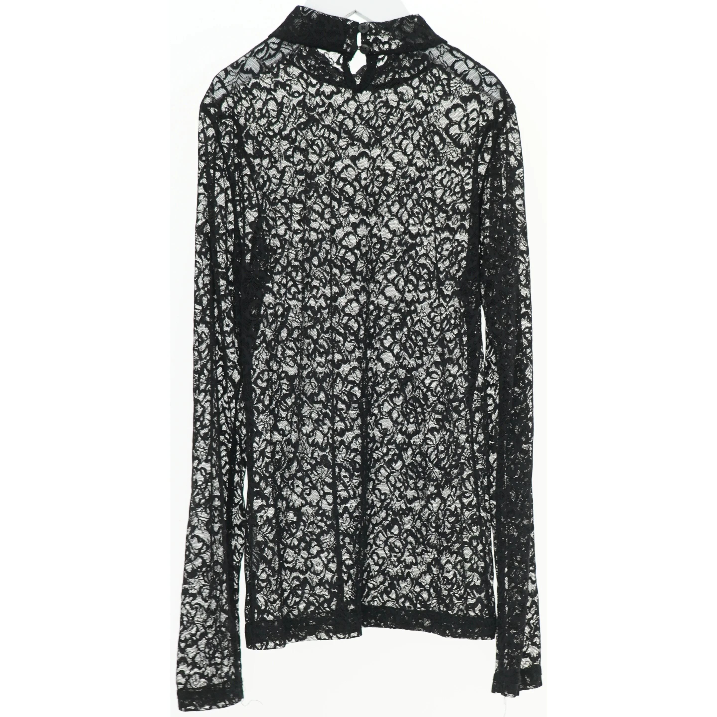 Sort blondebluse med lange ærmer fra LMTD (str. 152)