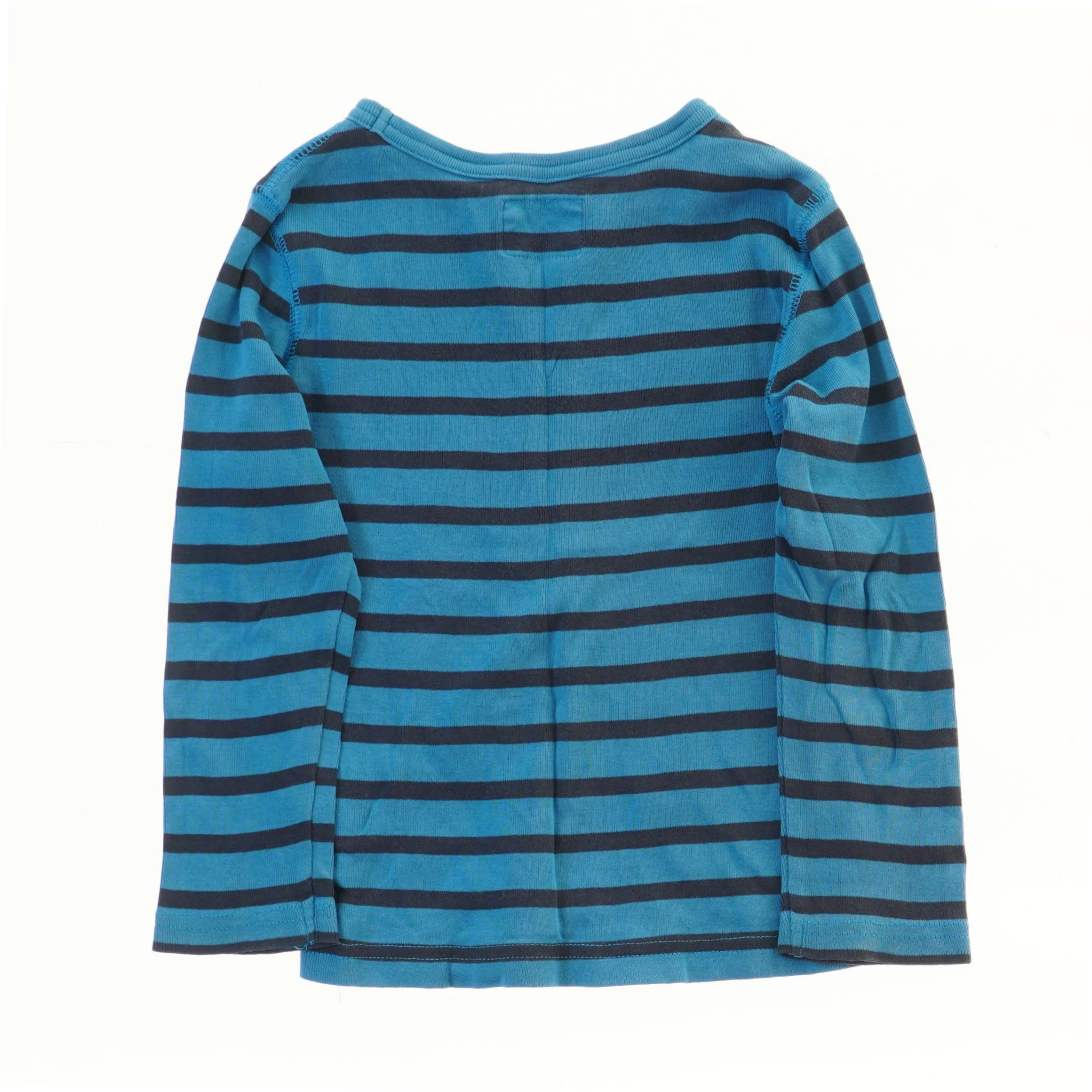 Langærmet stribet bluse fra H&M (str. 98)