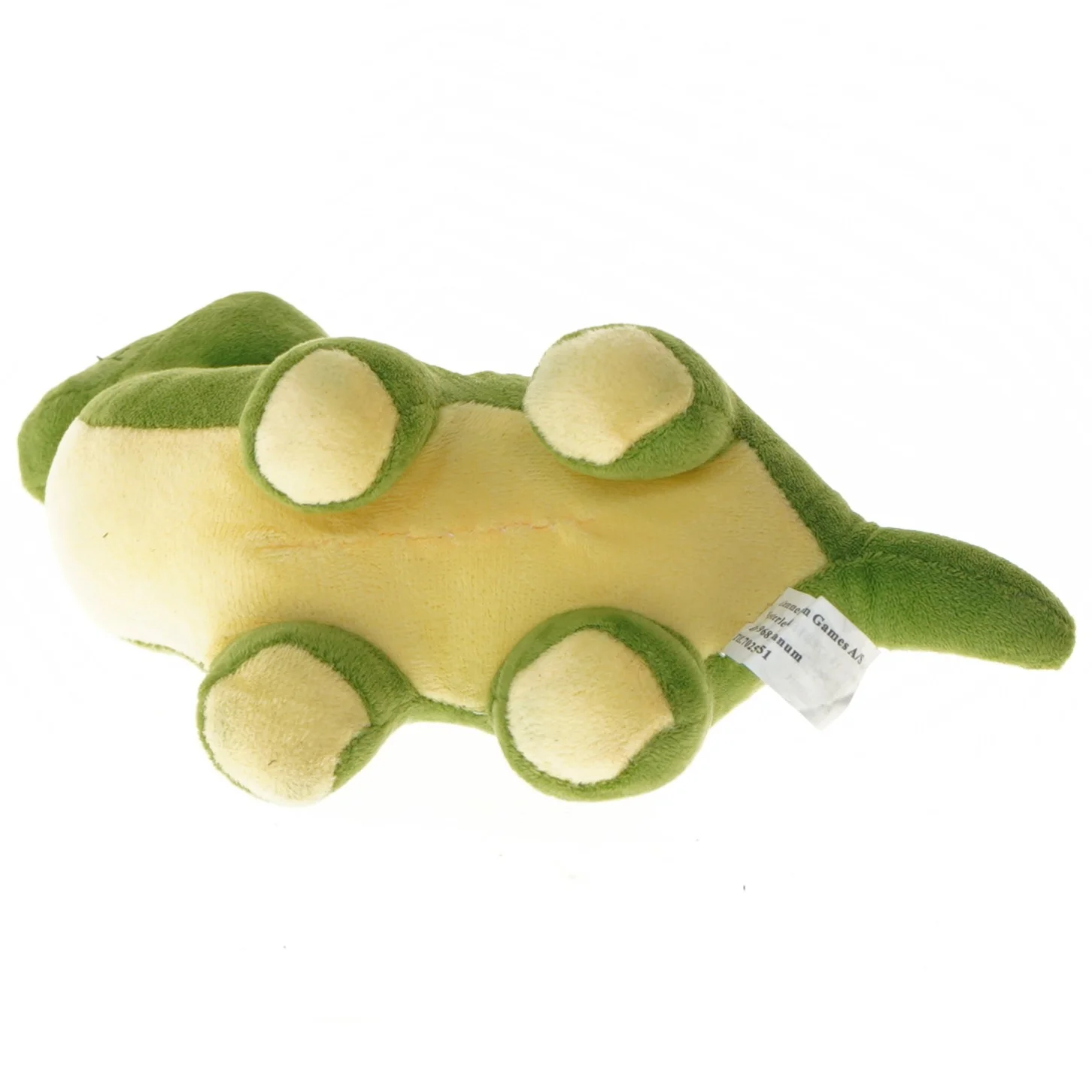 Grøn dinosaur bamse fra Gammelholm Games (str. 25 cm)