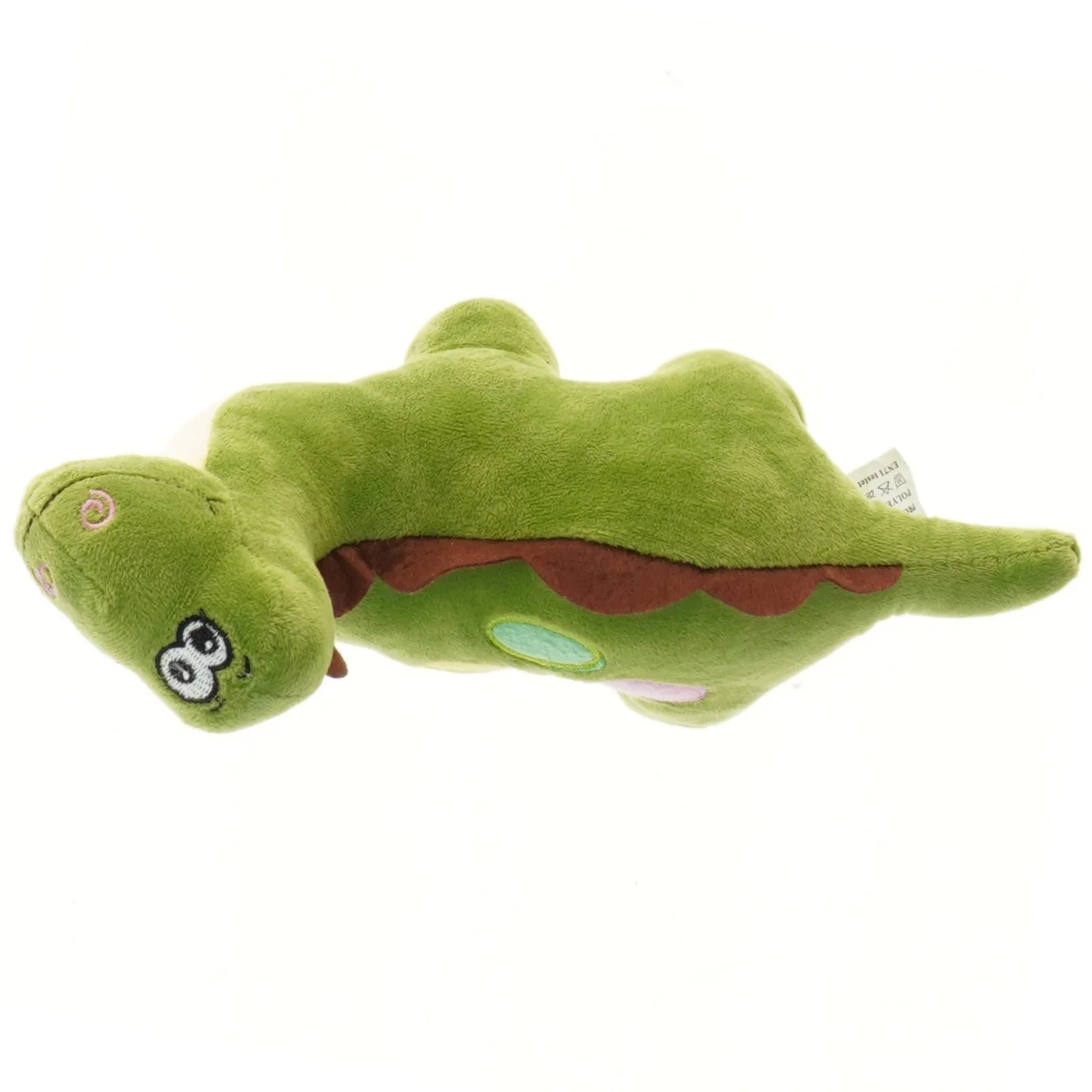 Grøn dinosaur bamse fra Gammelholm Games (str. 25 cm)