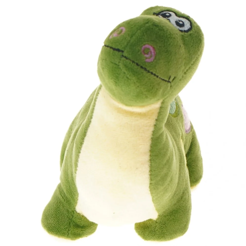 Grøn dinosaur bamse fra Gammelholm Games (str. 25 cm)