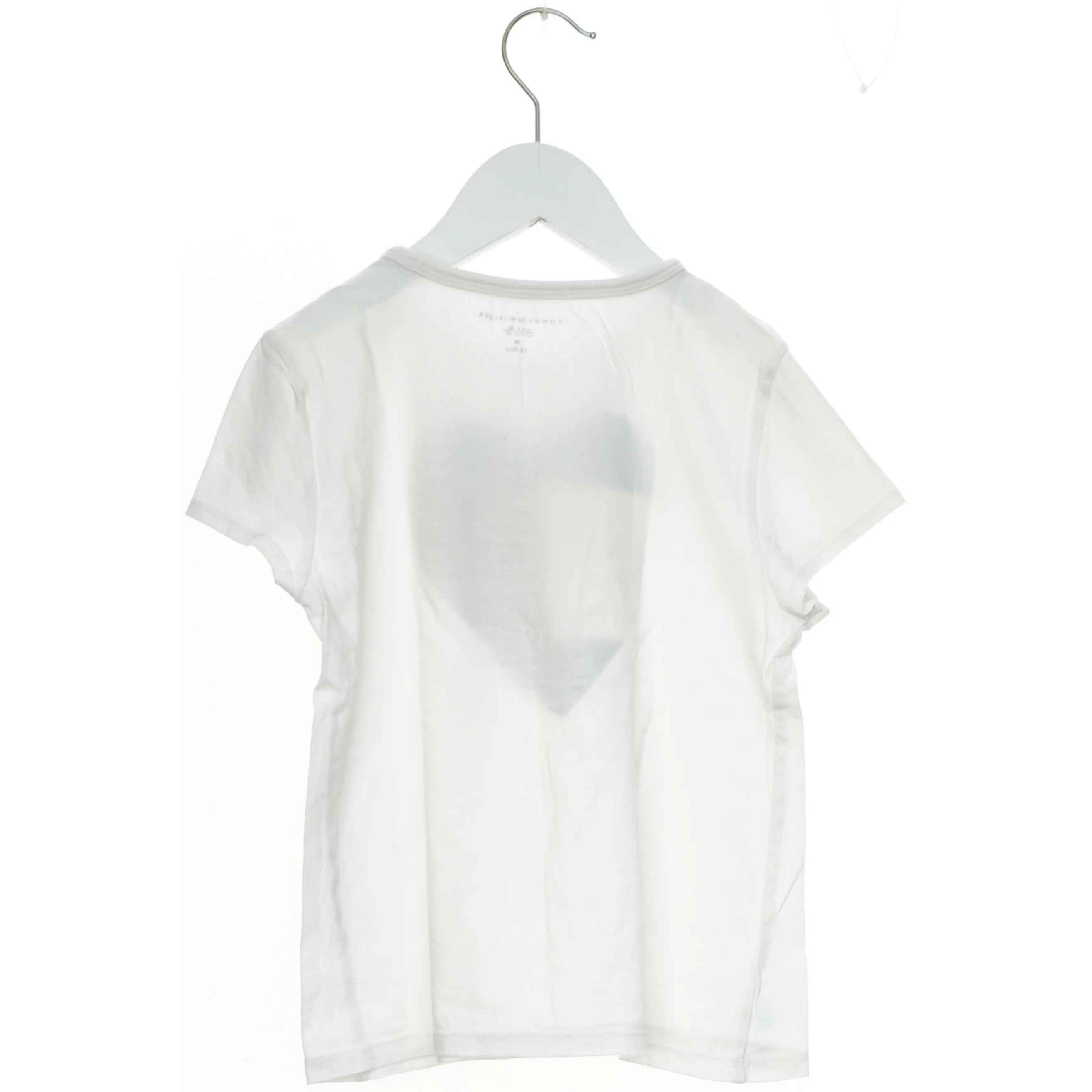 Hvid T-shirt med hjerte grafisk design fra Tommy Hilfiger (str. 140)