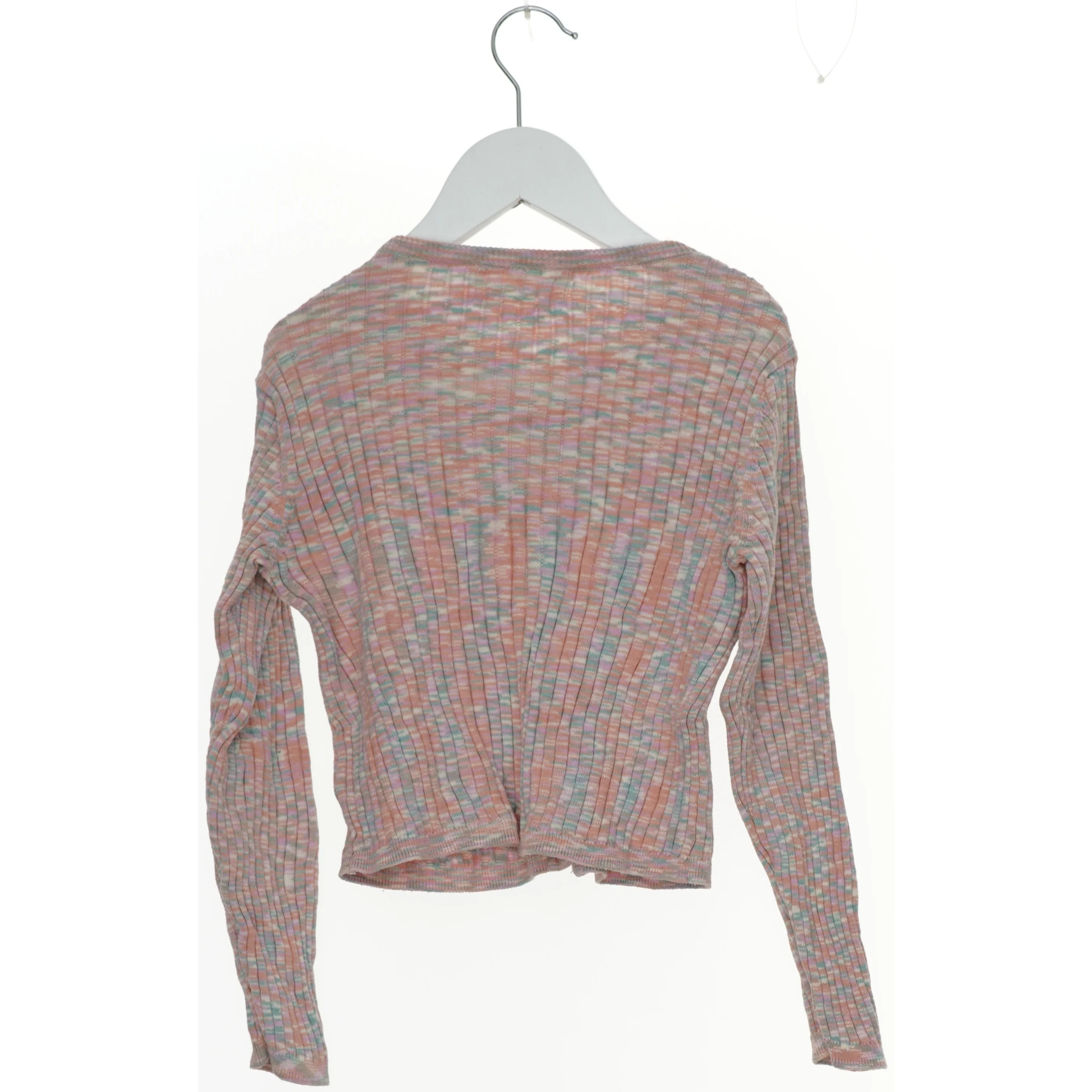 Farverig ribstrikket cardigan fra H&M (str. 122)