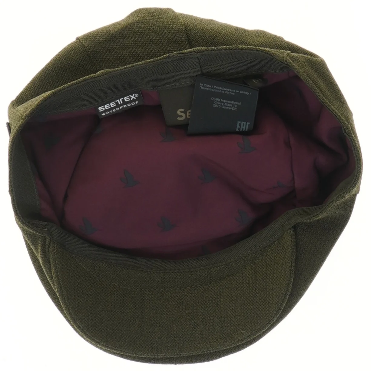 Flad kasket fra Seeland (str. Ø 23 cm)