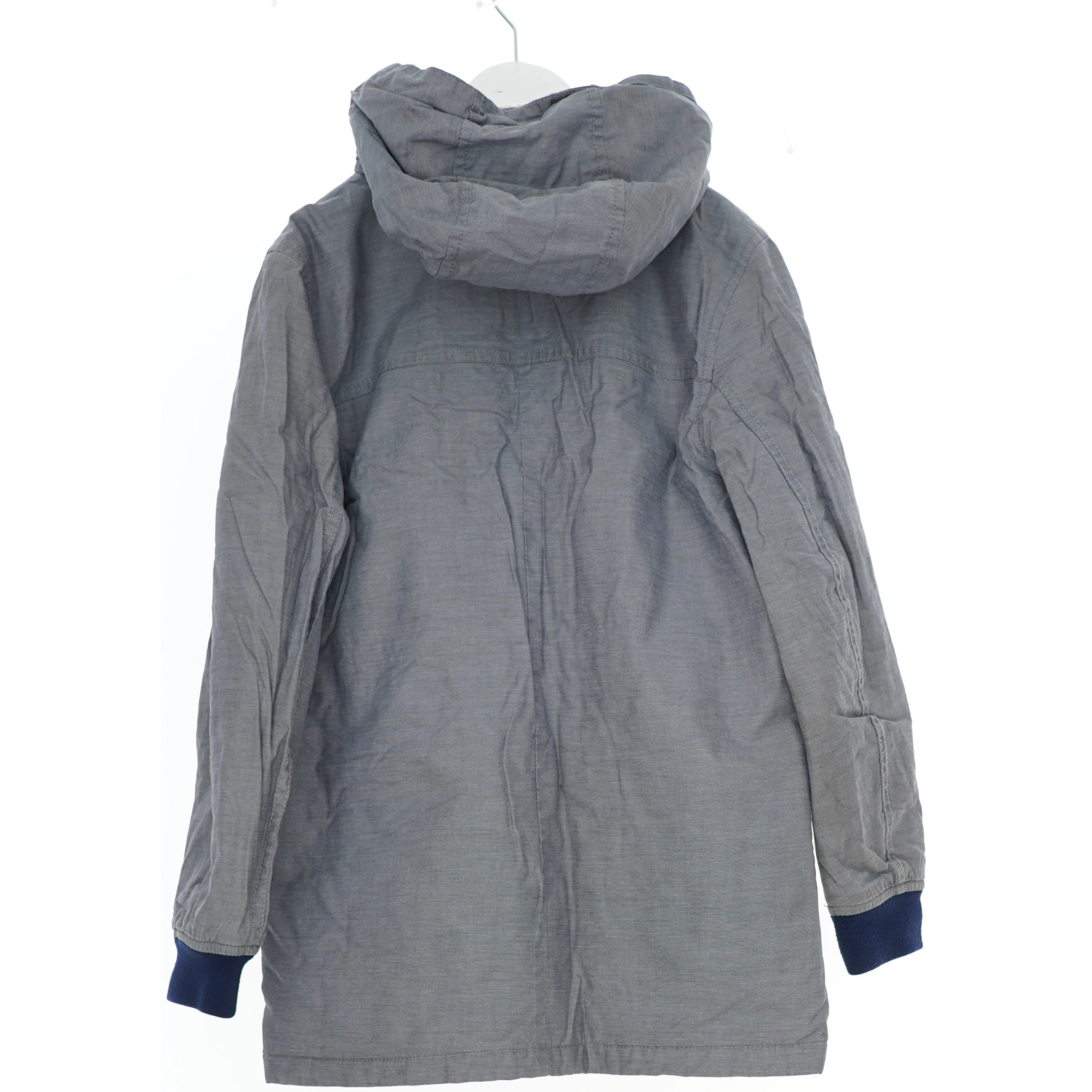 Grå jakke med hætte fra H&M (str. 140)