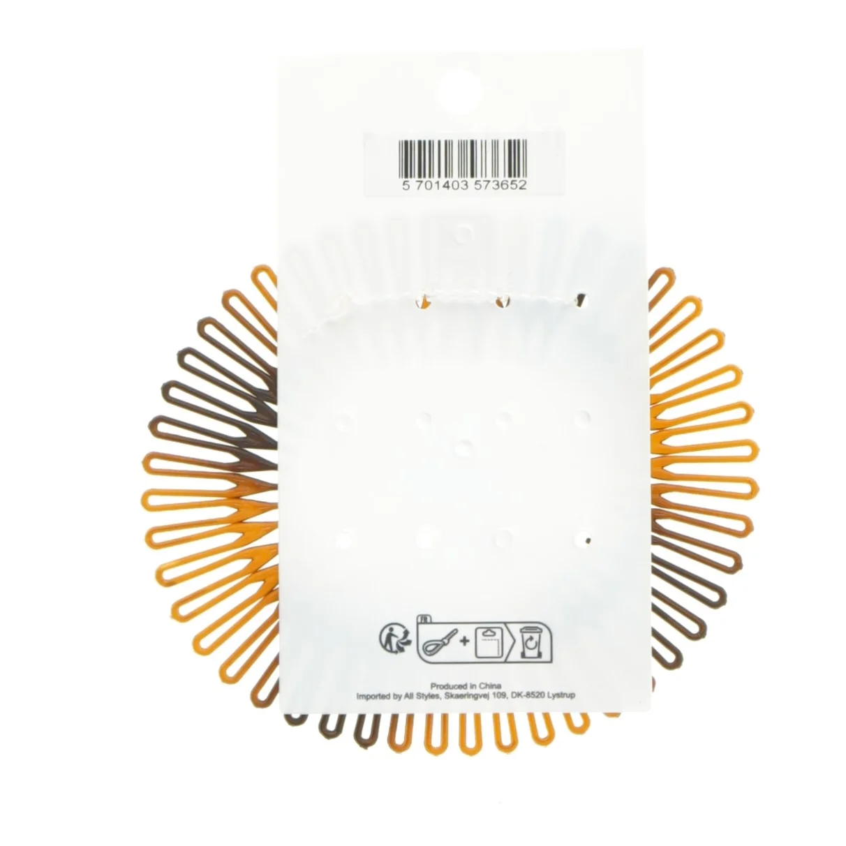 Sæt af hårspænder fra Decorus (str. Ø 12 cm)