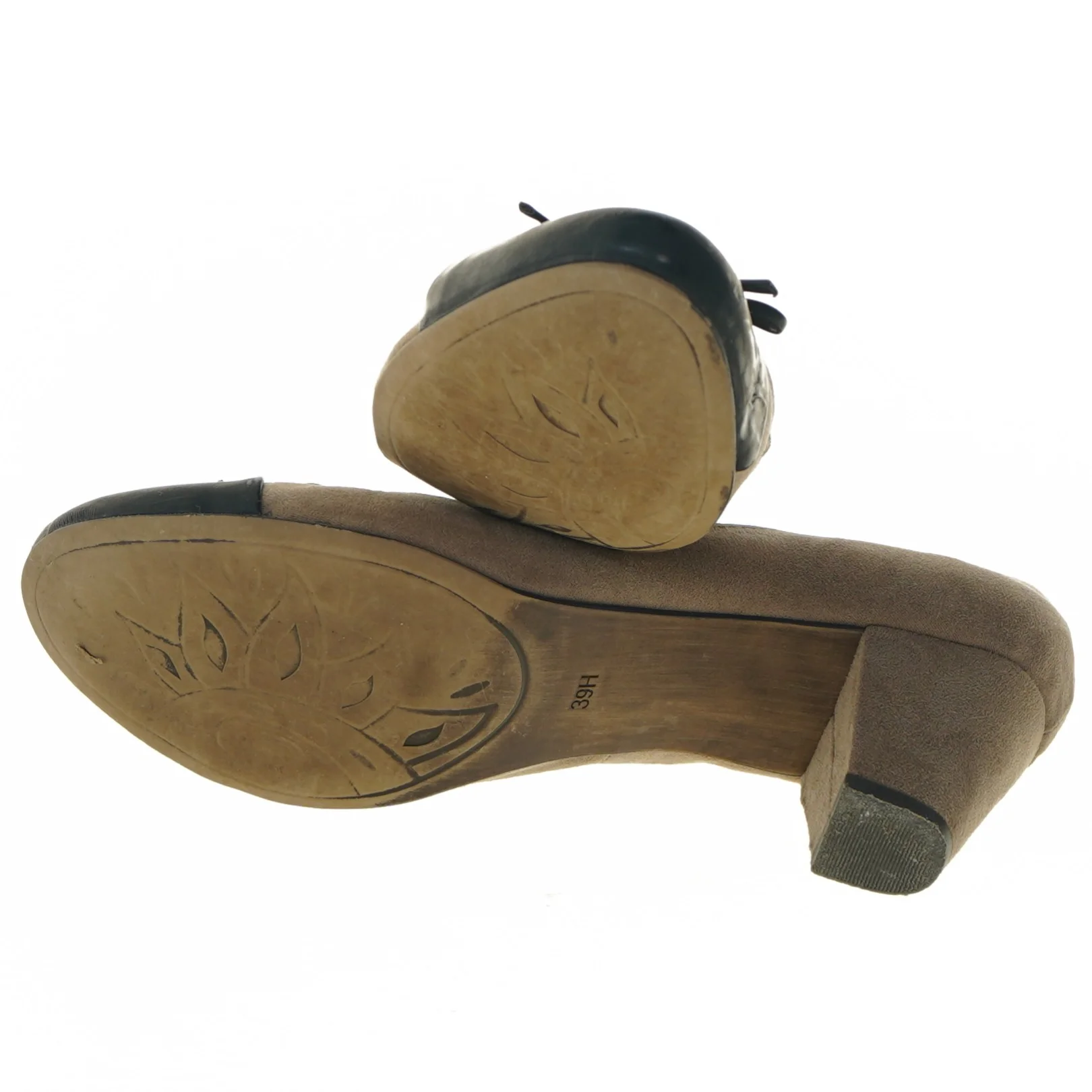 Damesko med hæl og bånd fra B&CO (str. 39 )