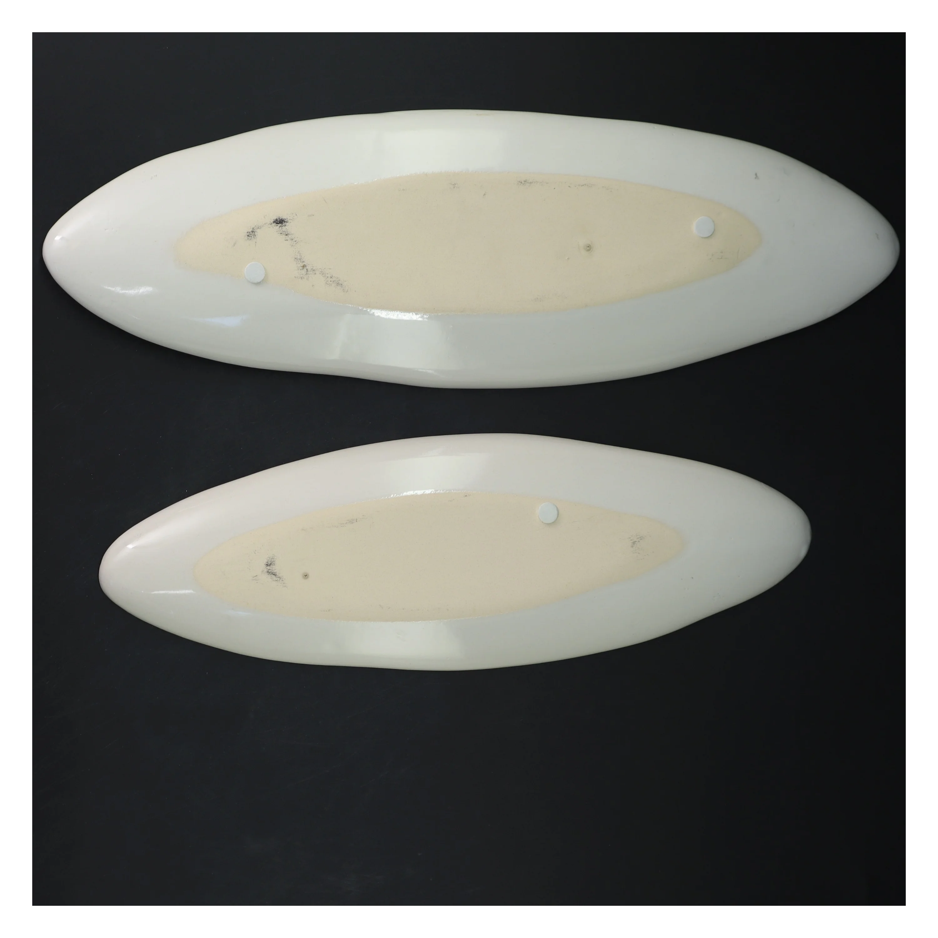 Sæt af to ovale fade (str. 36 og 30 cm)