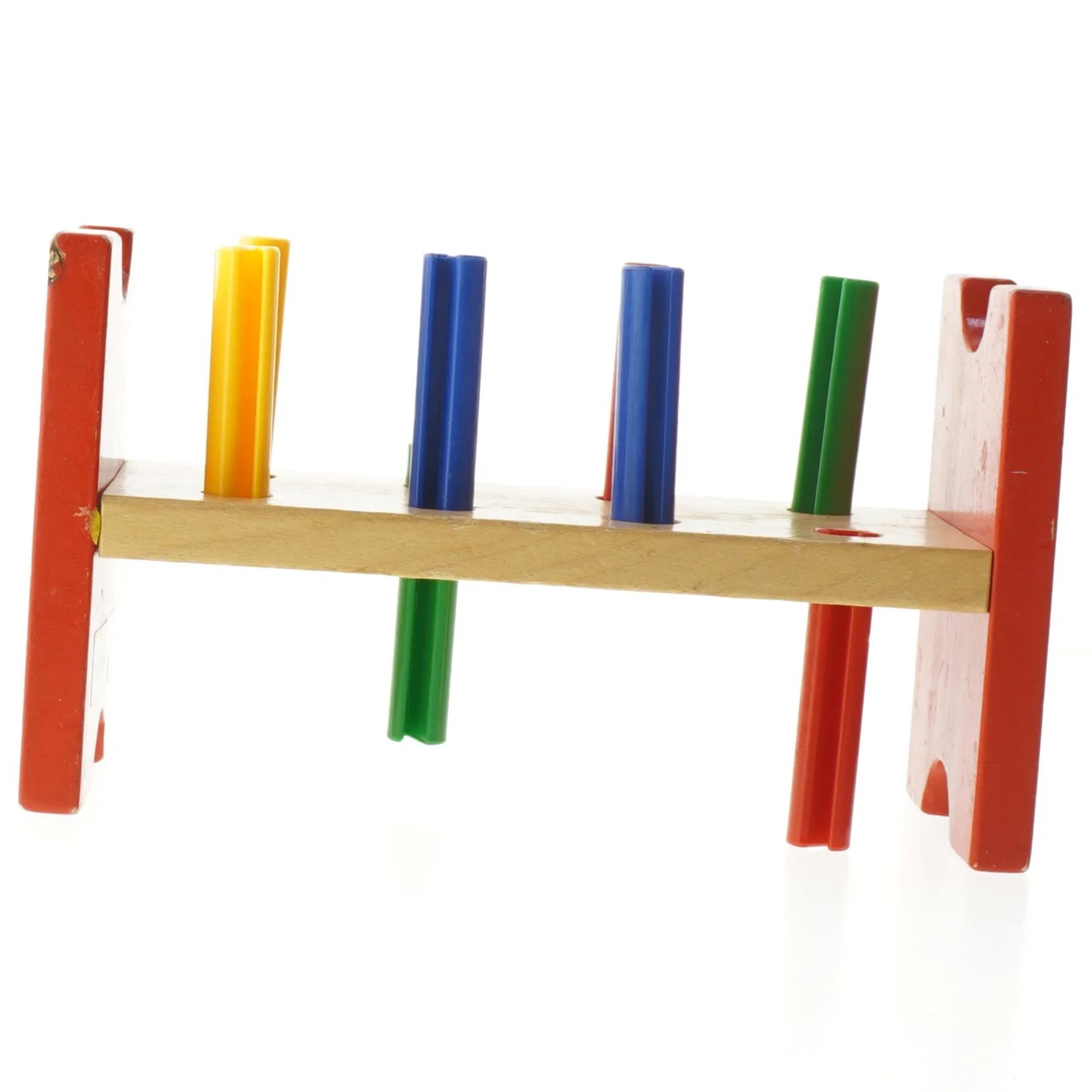 Træ hammerbræt med hammer (str. 23x13x9 cm)