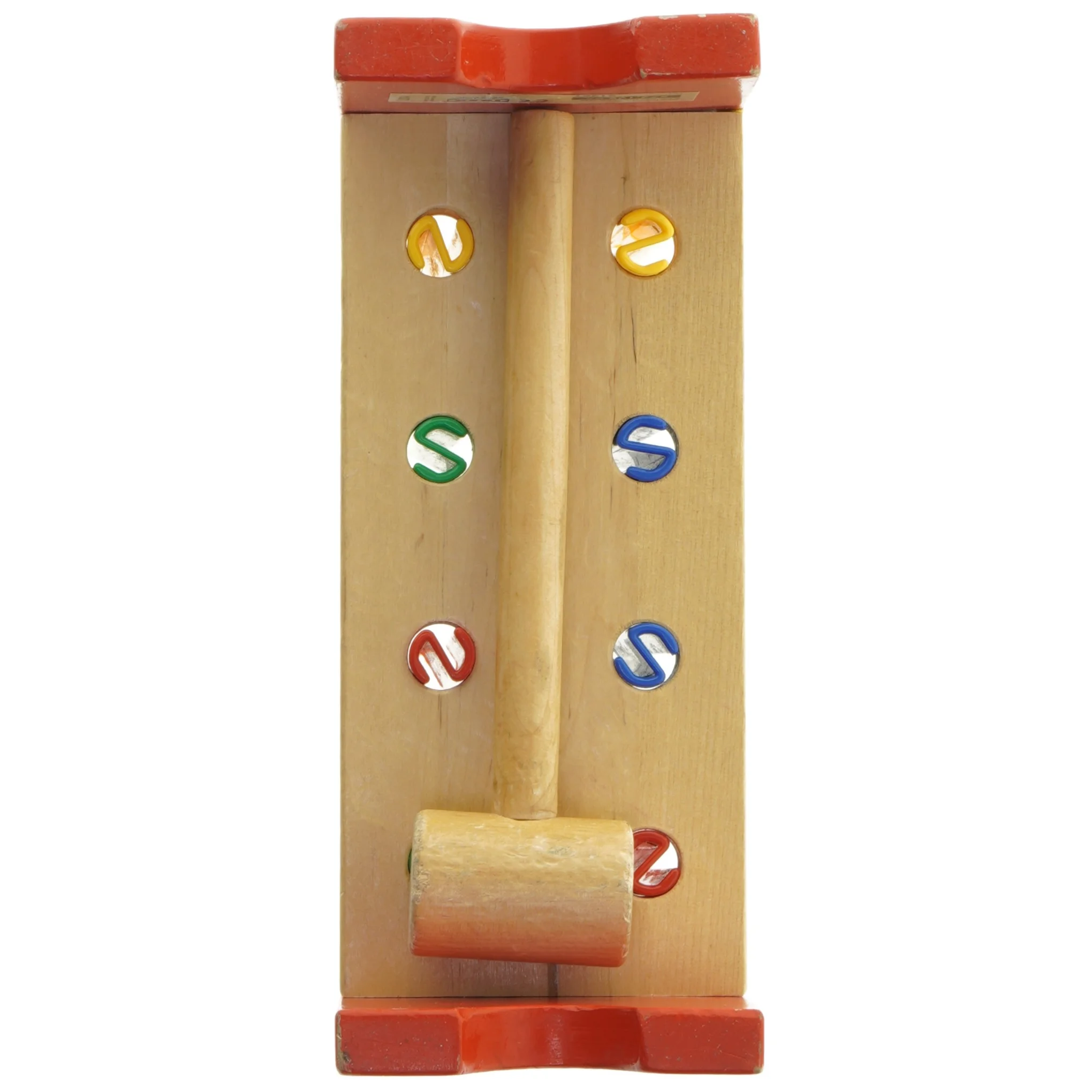 Træ hammerbræt med hammer (str. 23x13x9 cm)