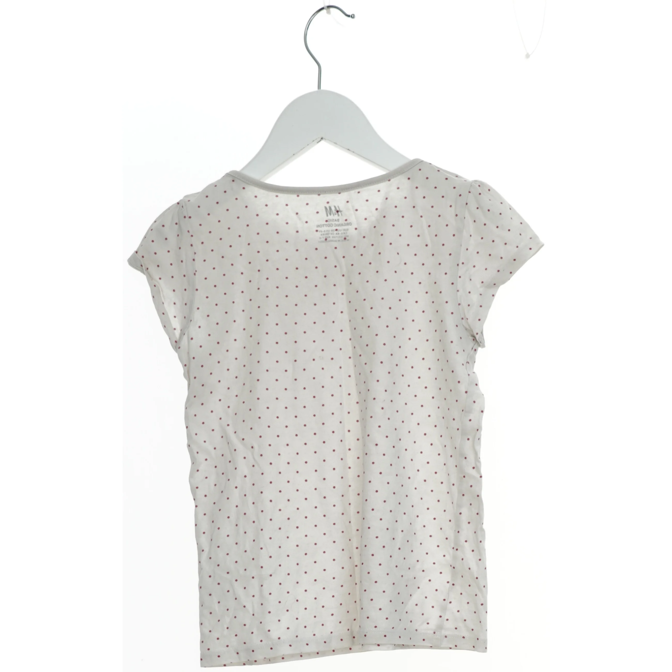 Kortærmet T-shirt med prikker fra H&M (str. 122)