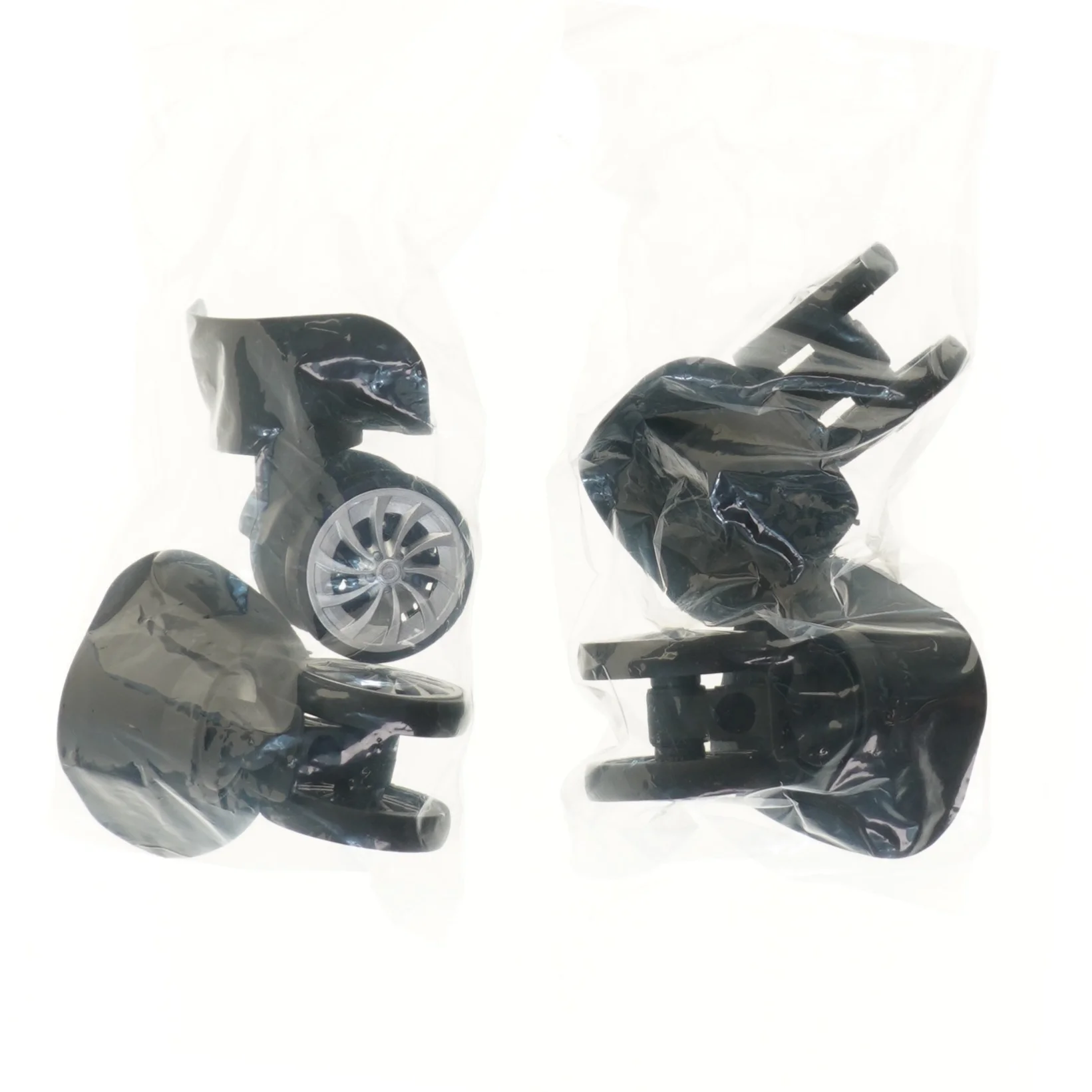 Sæt af sorte hjulstørrelser, 4 styk (str. 10,5 cm, 4 styk cm)